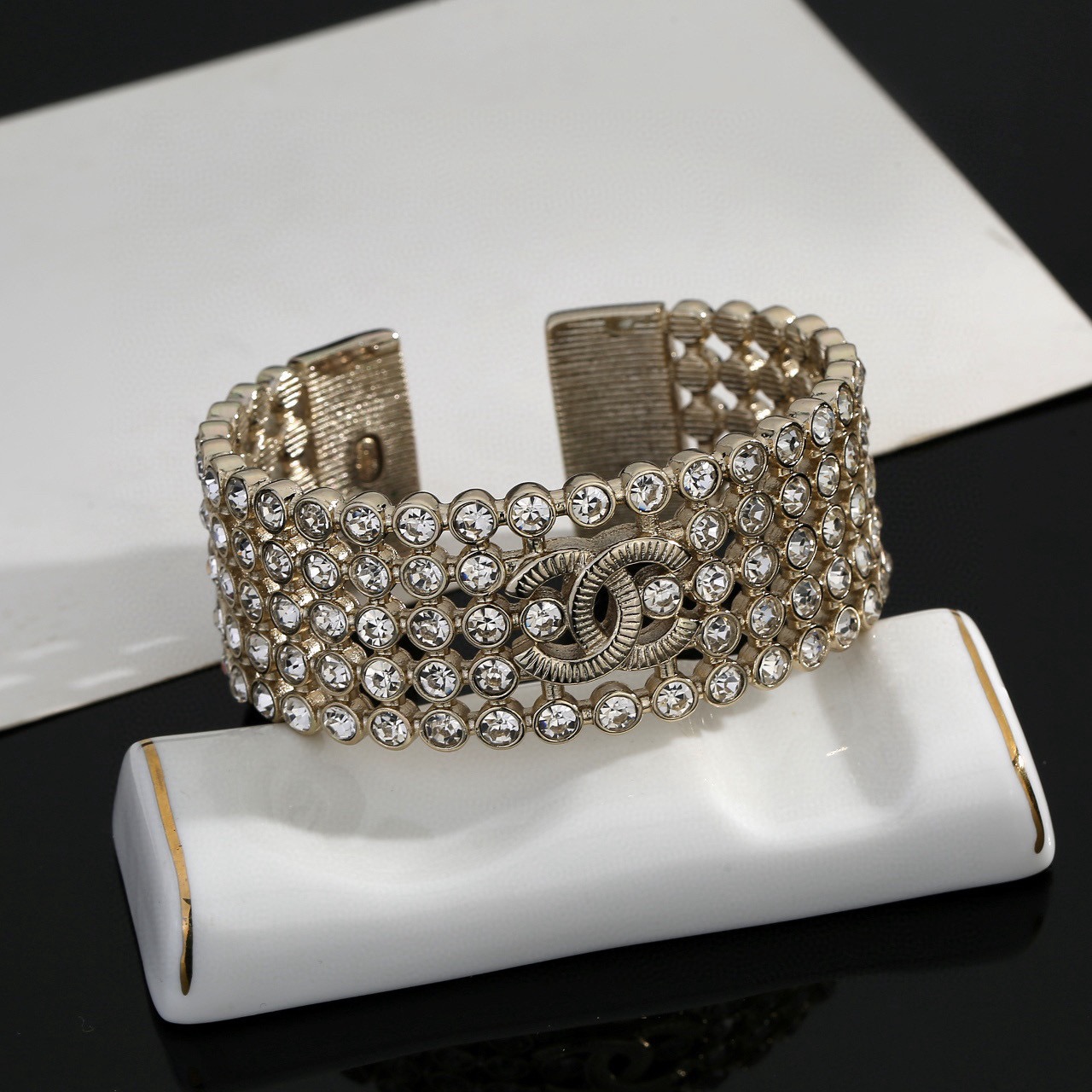 Chrome Hearts Ch@nel 香奈儿新款手镯 高端品质 重工打造 结合 cc