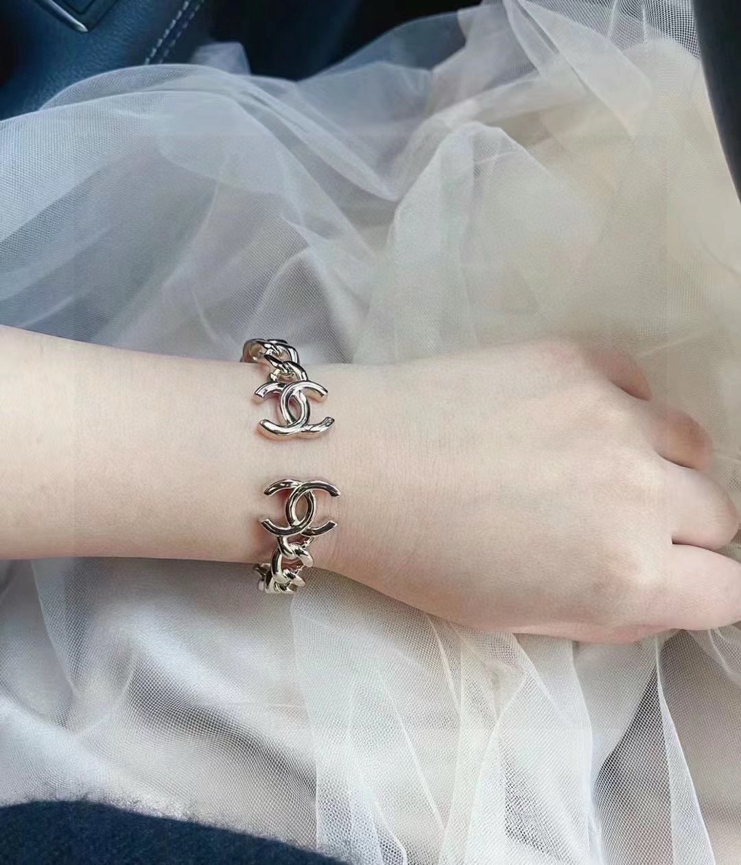 Chrome Hearts Ch@nel 香奈儿新款手镯 高端品质 重工打造