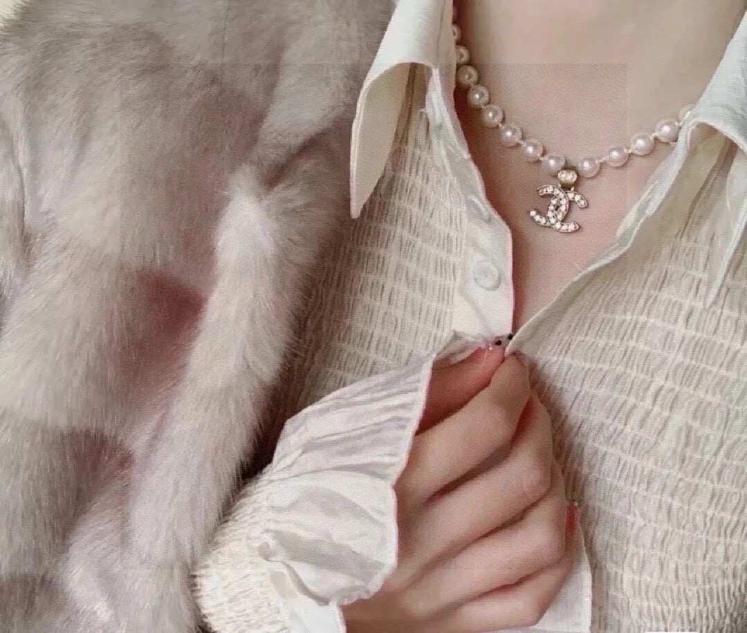 Chrome Hearts Ch@nel 香奈儿新款珍珠项链