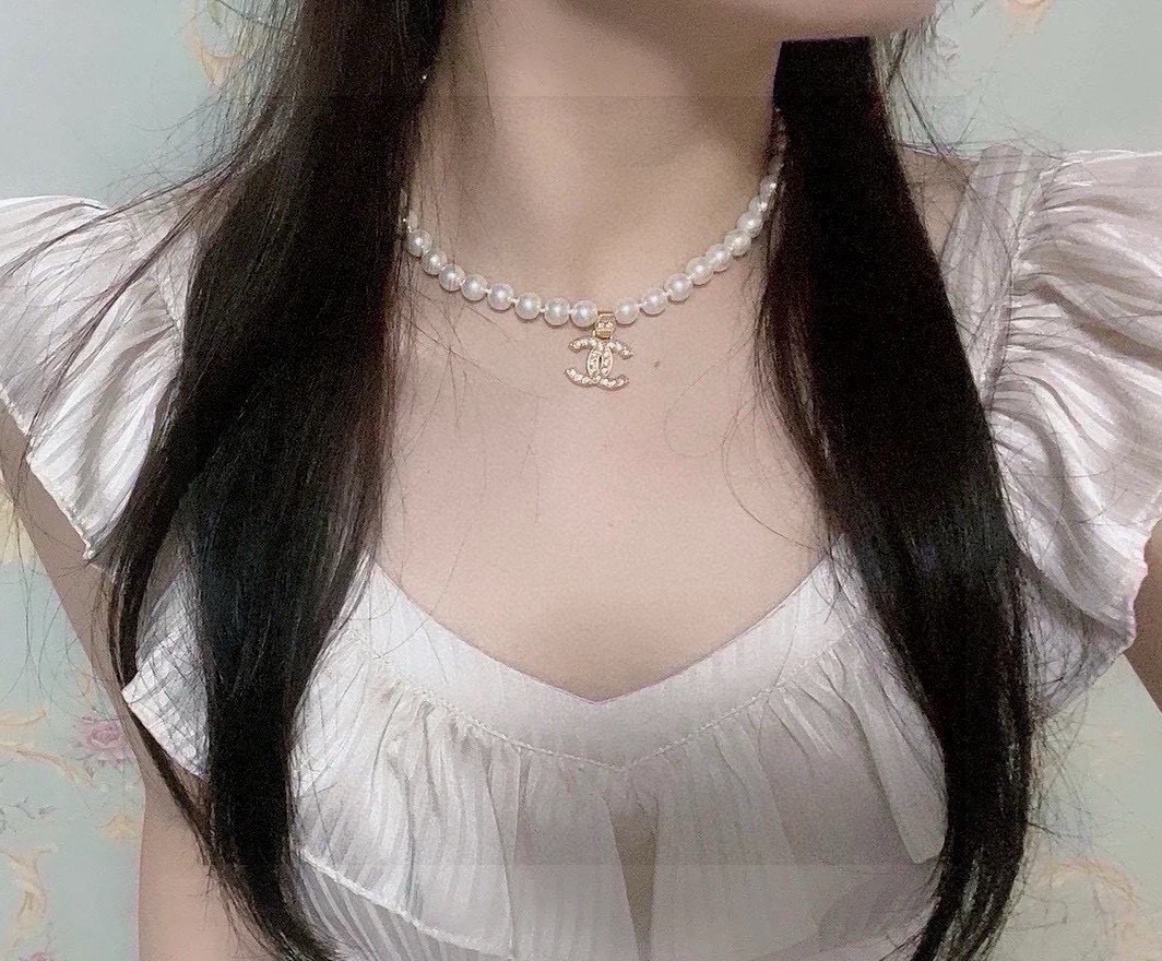 Chrome Hearts Ch@nel 香奈儿新款珍珠项链