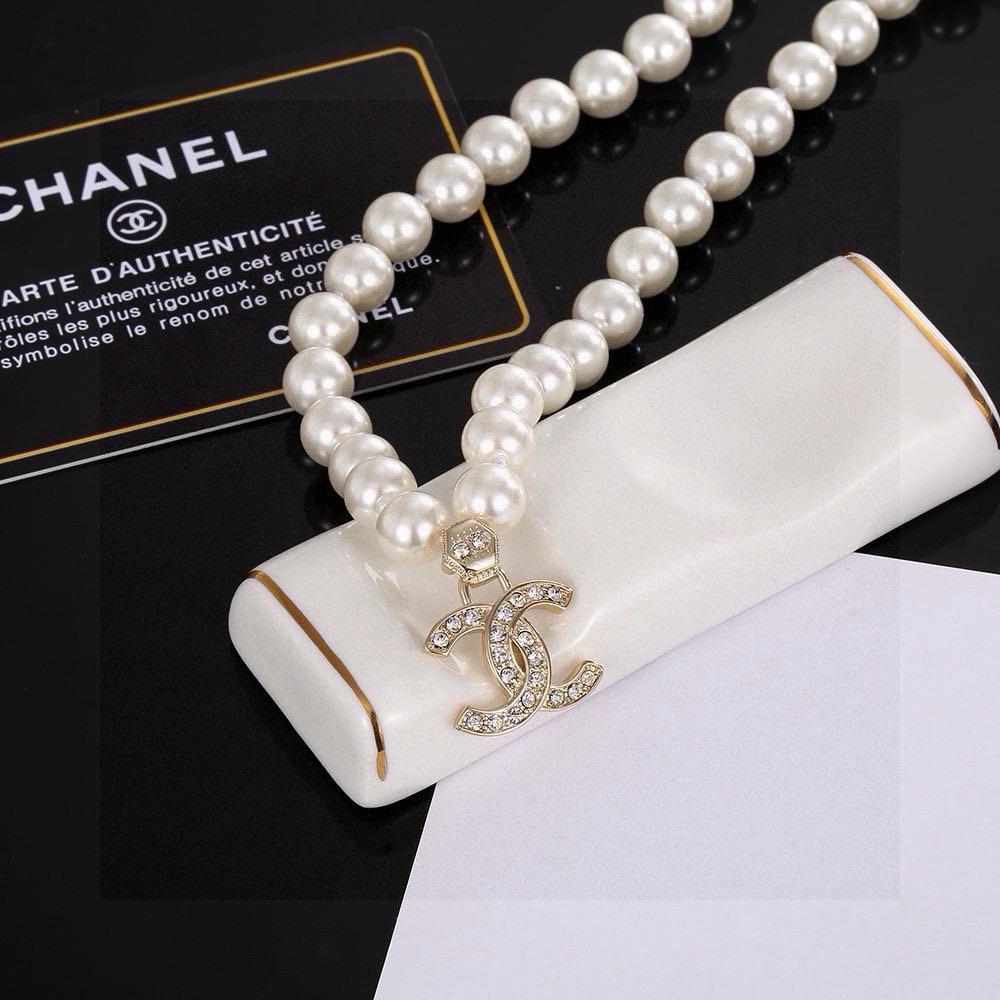 Chrome Hearts Ch@nel 香奈儿新款珍珠项链