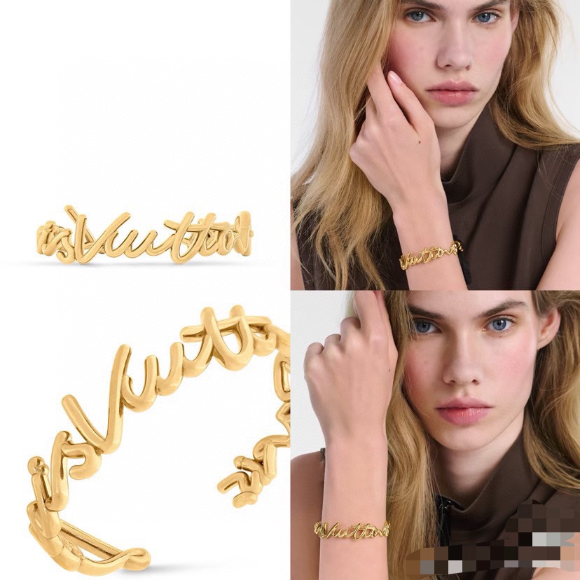 Louis Vuitton 精工版本路易威登字母手镯 秉承精湛匠艺