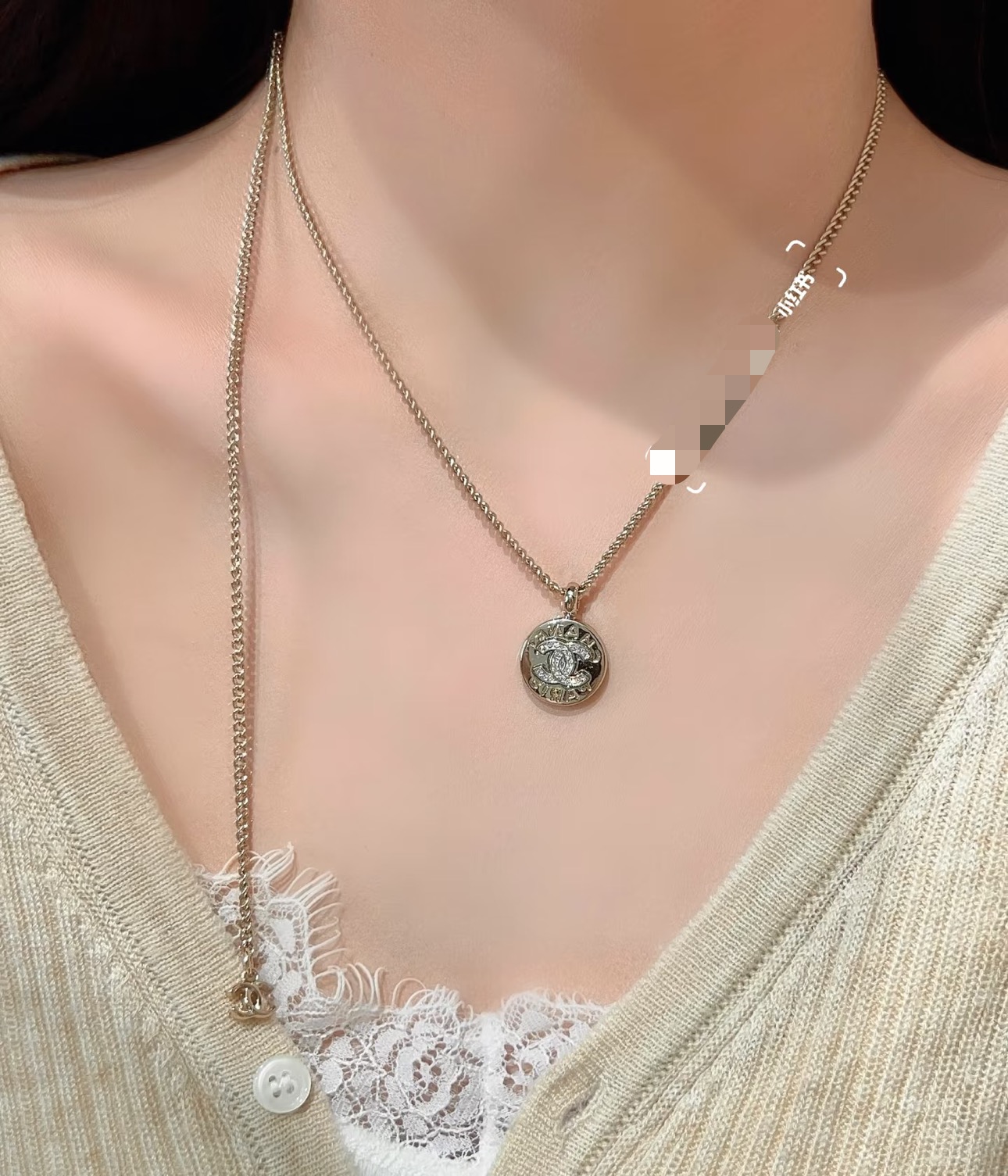 Chanel 香奈儿25A金币纽扣项链