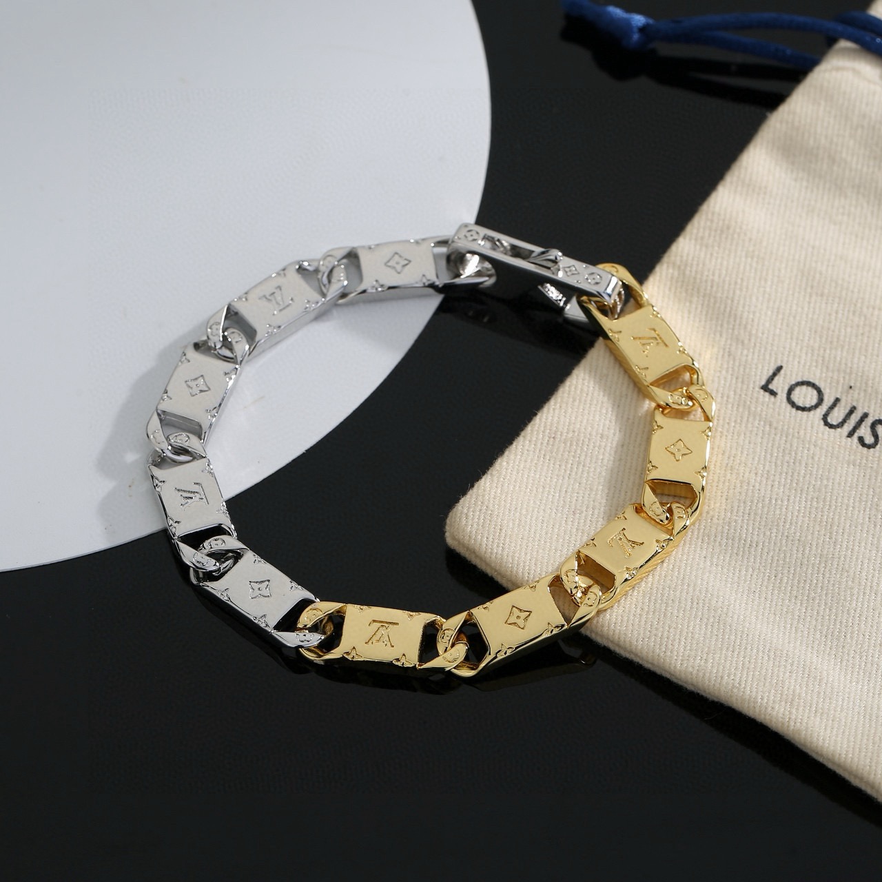Louis Vuitton 路易威登手链秉承精湛匠艺 以锻造耀目 LV Twig 手链 抛光色泽成就 LV 字母的自然化身