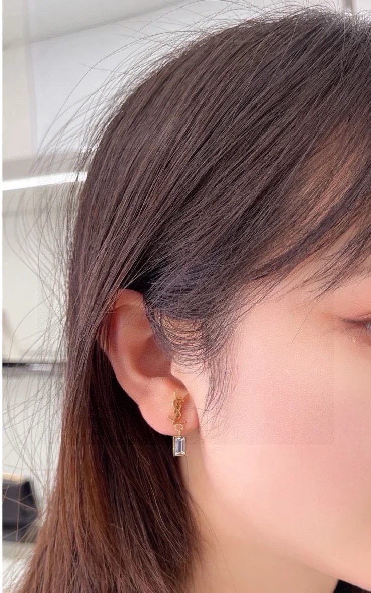 圣罗兰 Saint Laurent 高定典藏传世高定珠宝耳环项链戒指首饰 #00337E54 6