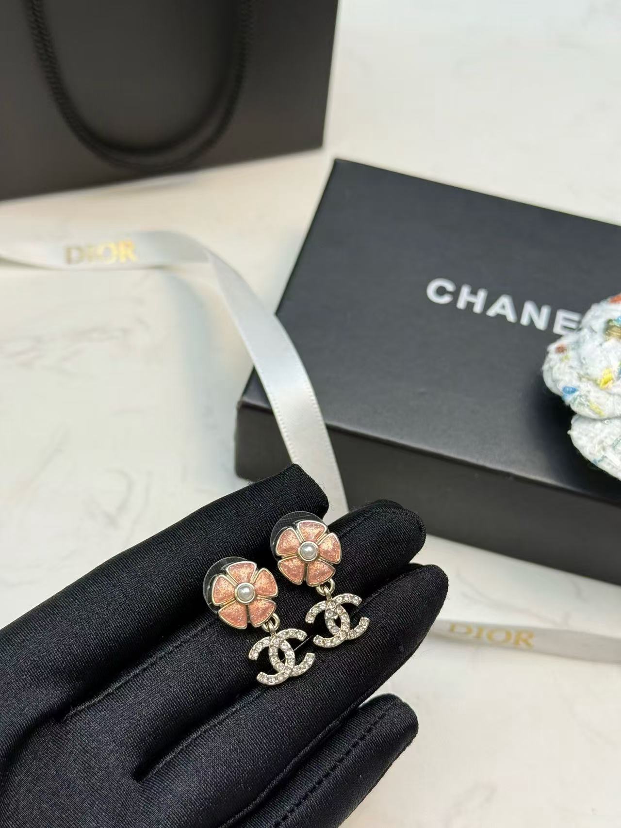 香奈儿 Chanel 传世高定珠宝耳环项链戒指首饰 #DAF2CEF7 5