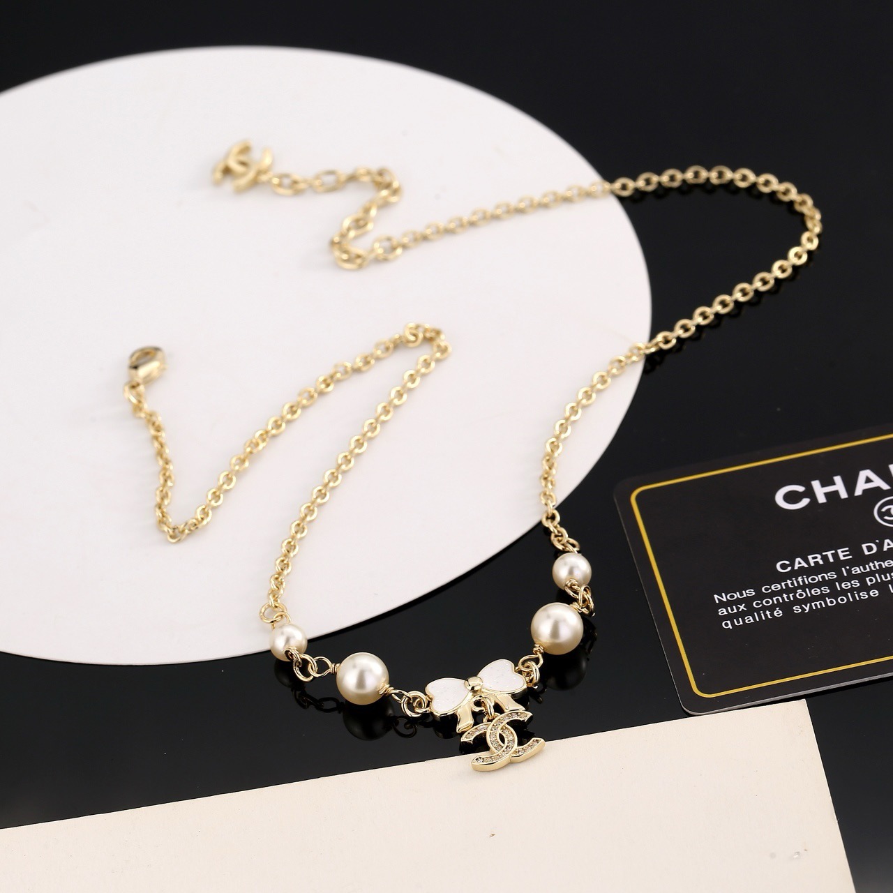 香奈儿 Chanel 传世高定珠宝耳环项链戒指首饰 #1D8438D6 7