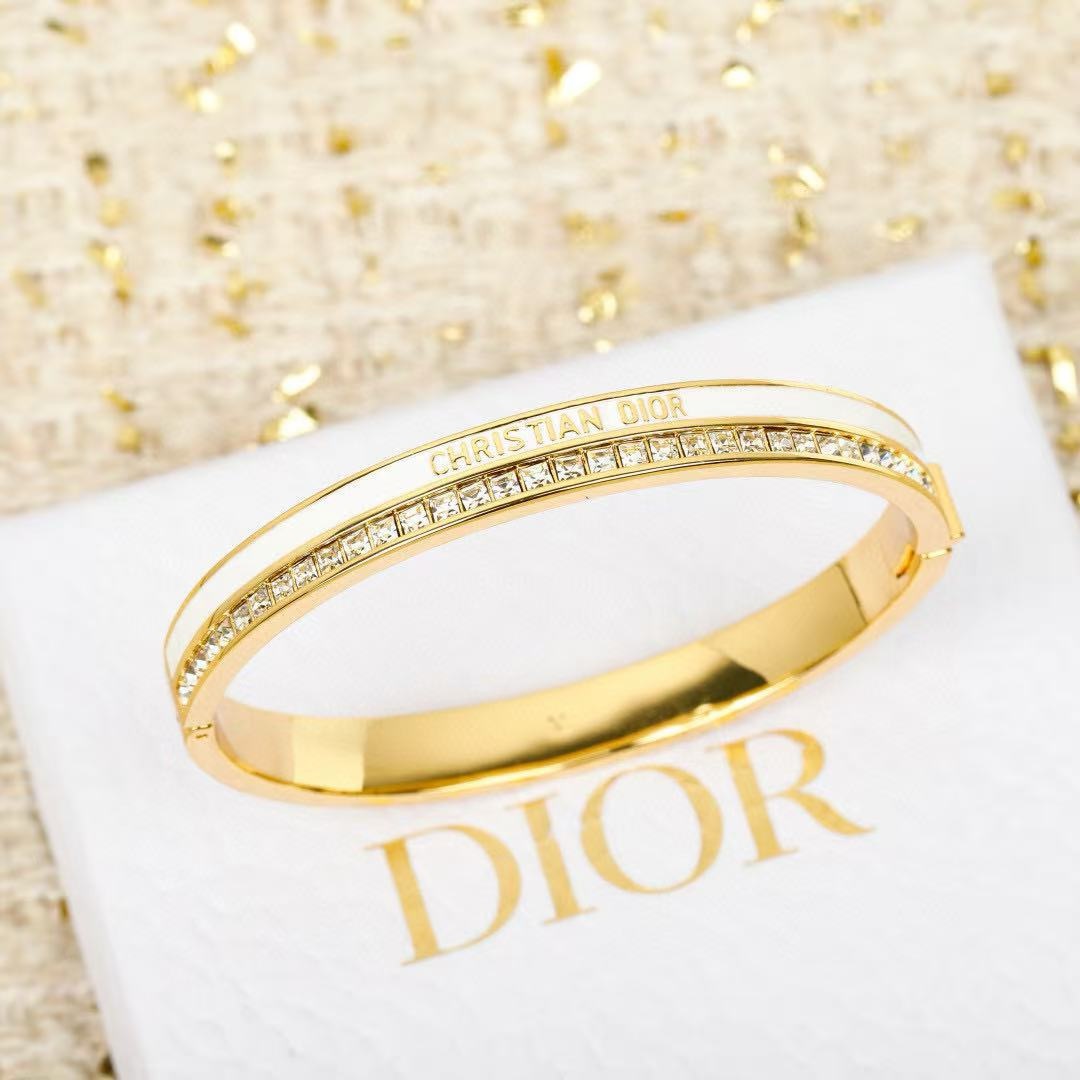 Dior ,white gold © bracelet bangle 2
