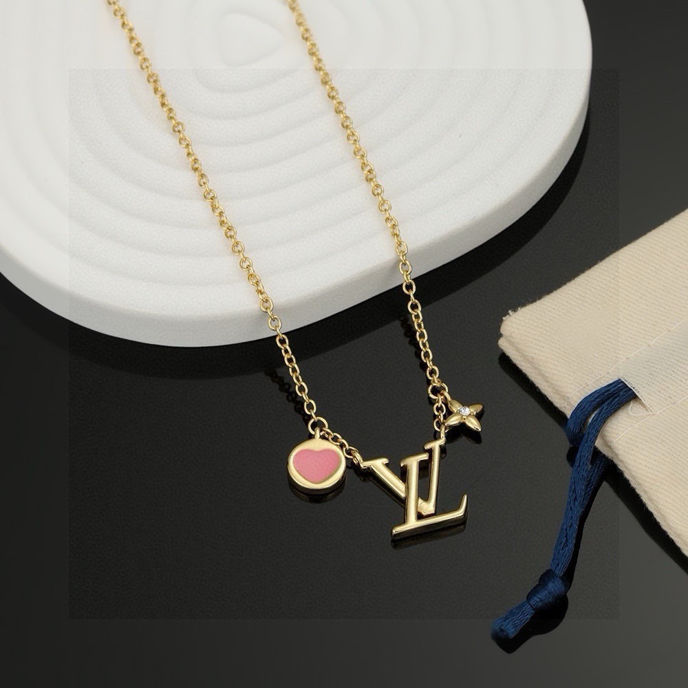 louis vuitton lv sweetheart necklace bracelet set