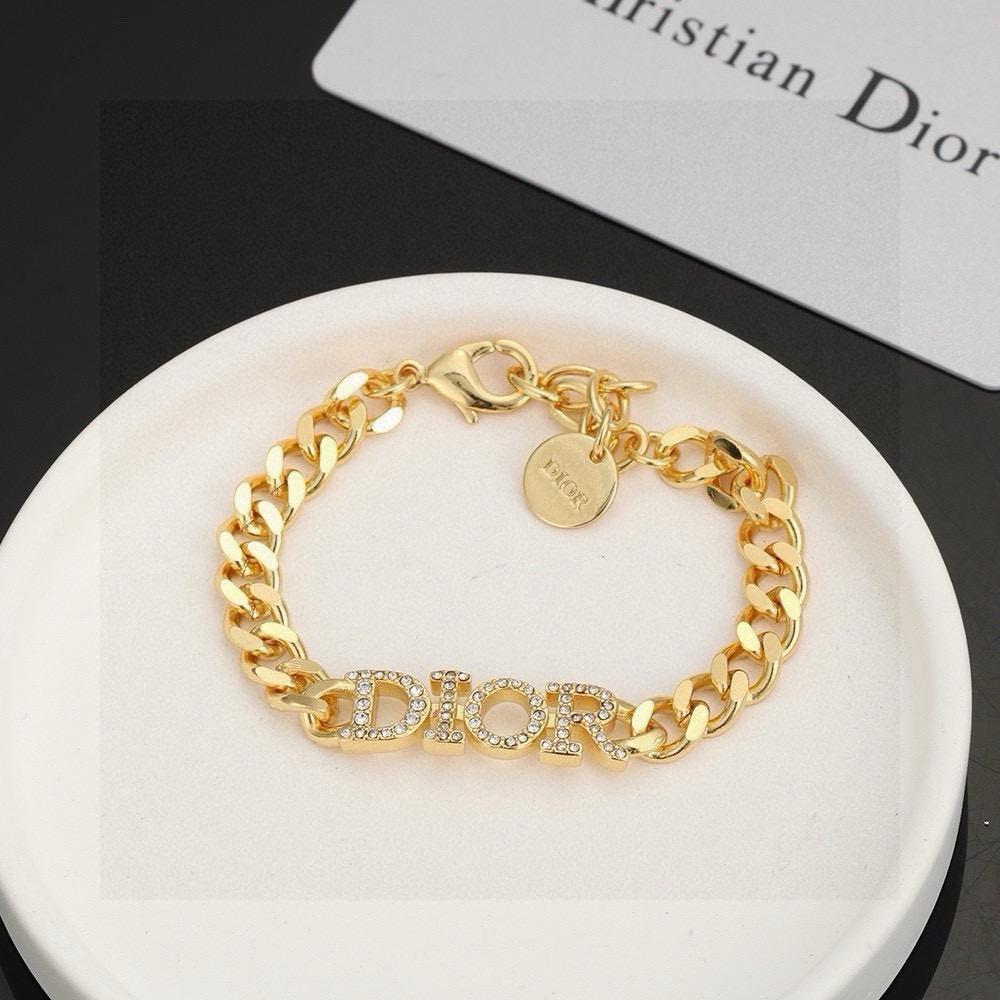 dior danseuse etoile gold curb chain choker