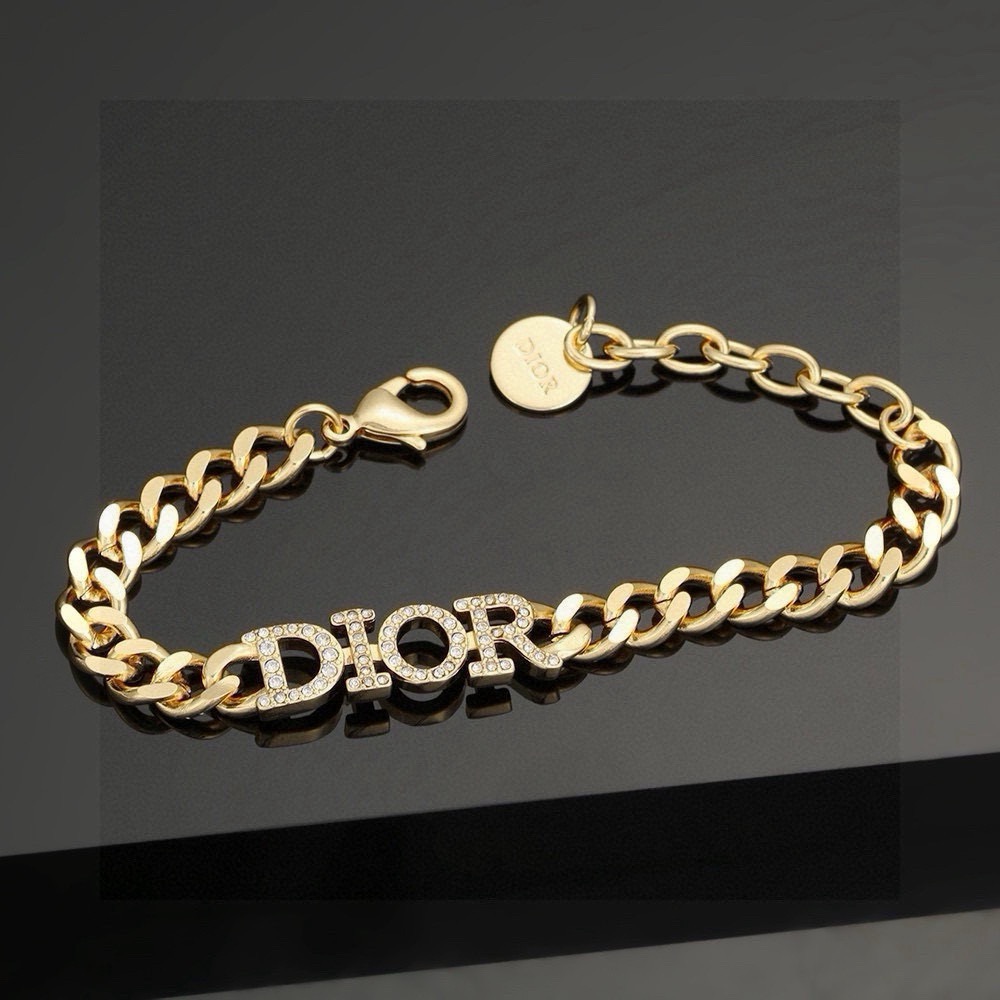 dior danseuse etoile gold curb chain choker