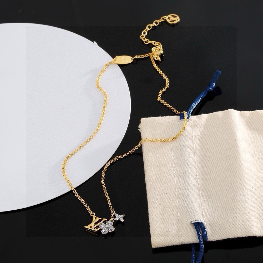 louis vuitton lv twig necklace