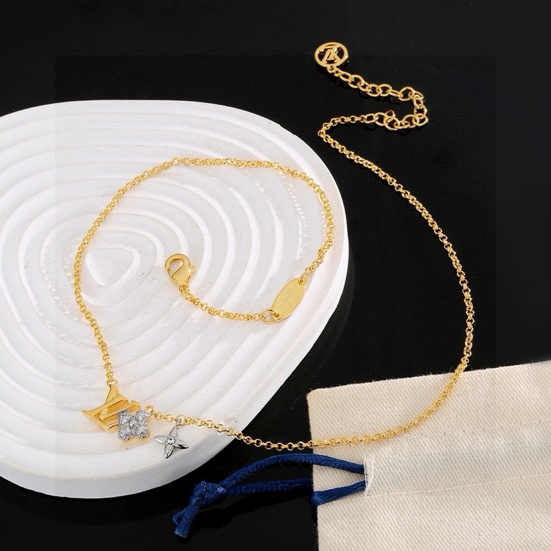 louis vuitton lv twig necklace