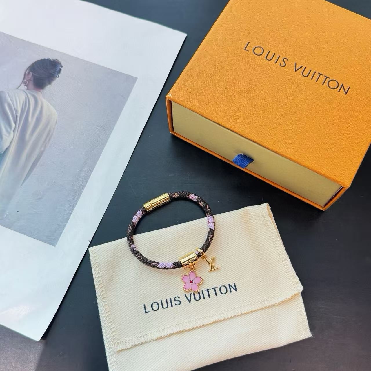 louis vuitton cherry blossom bracelet