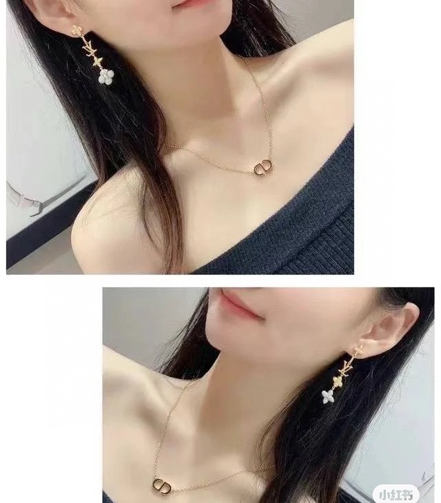 louis vuitton gold floral pearl drop earrings
