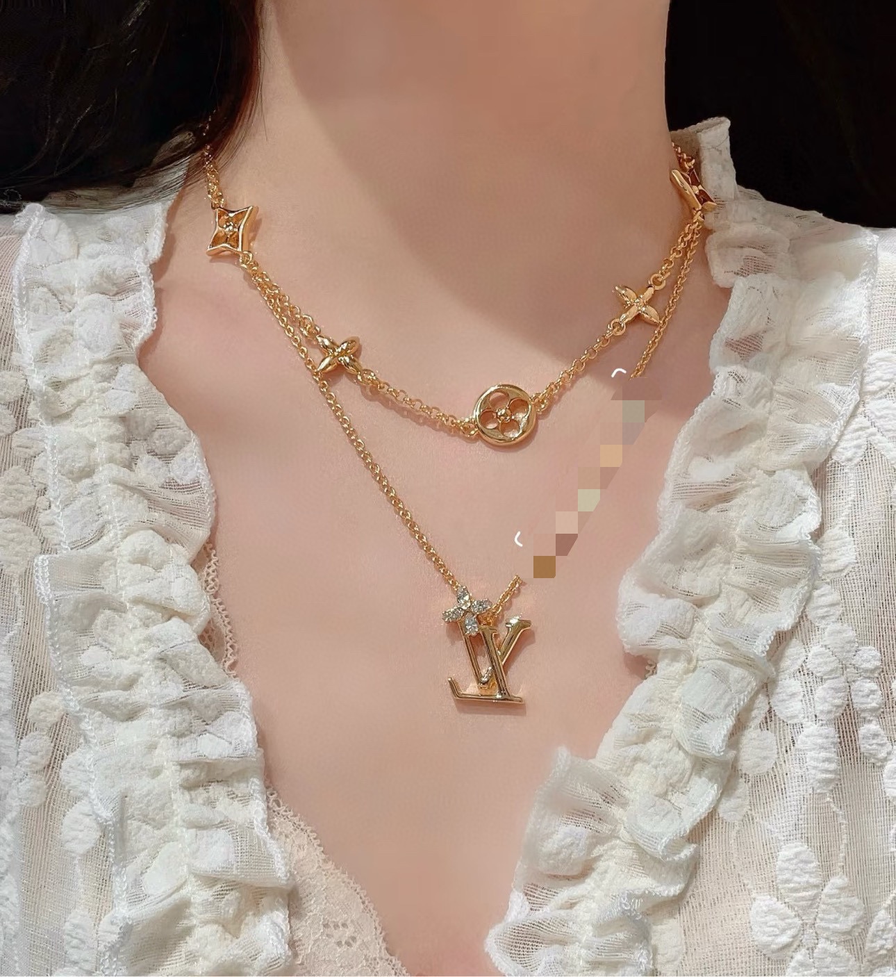 louis vuitton blooming supple necklace