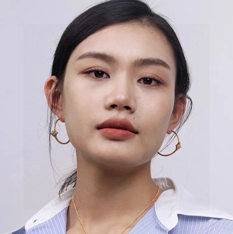 louis vuitton gold monogram flower hoop earrings