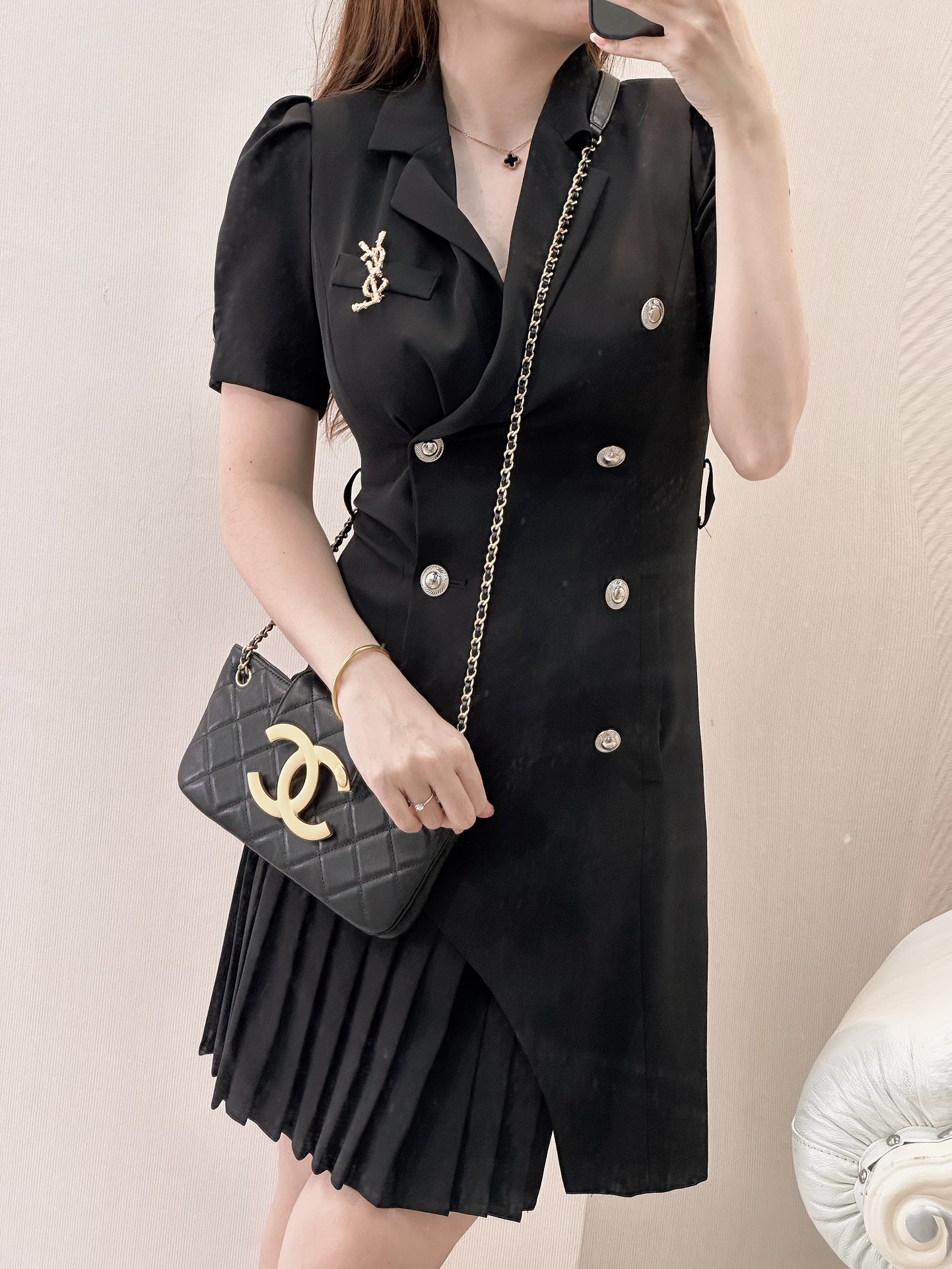 Chanel horizontal upper body picture actual shot