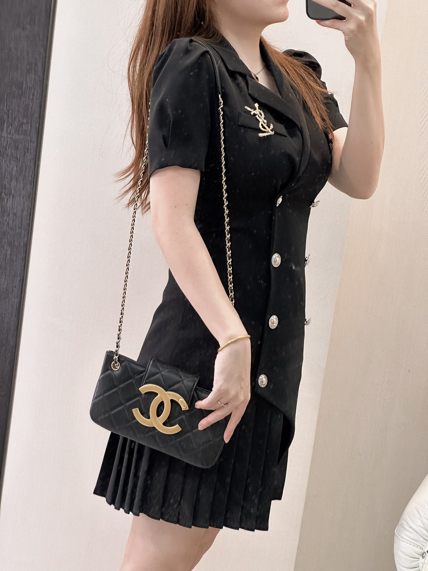 Chanel horizontal upper body picture actual shot
