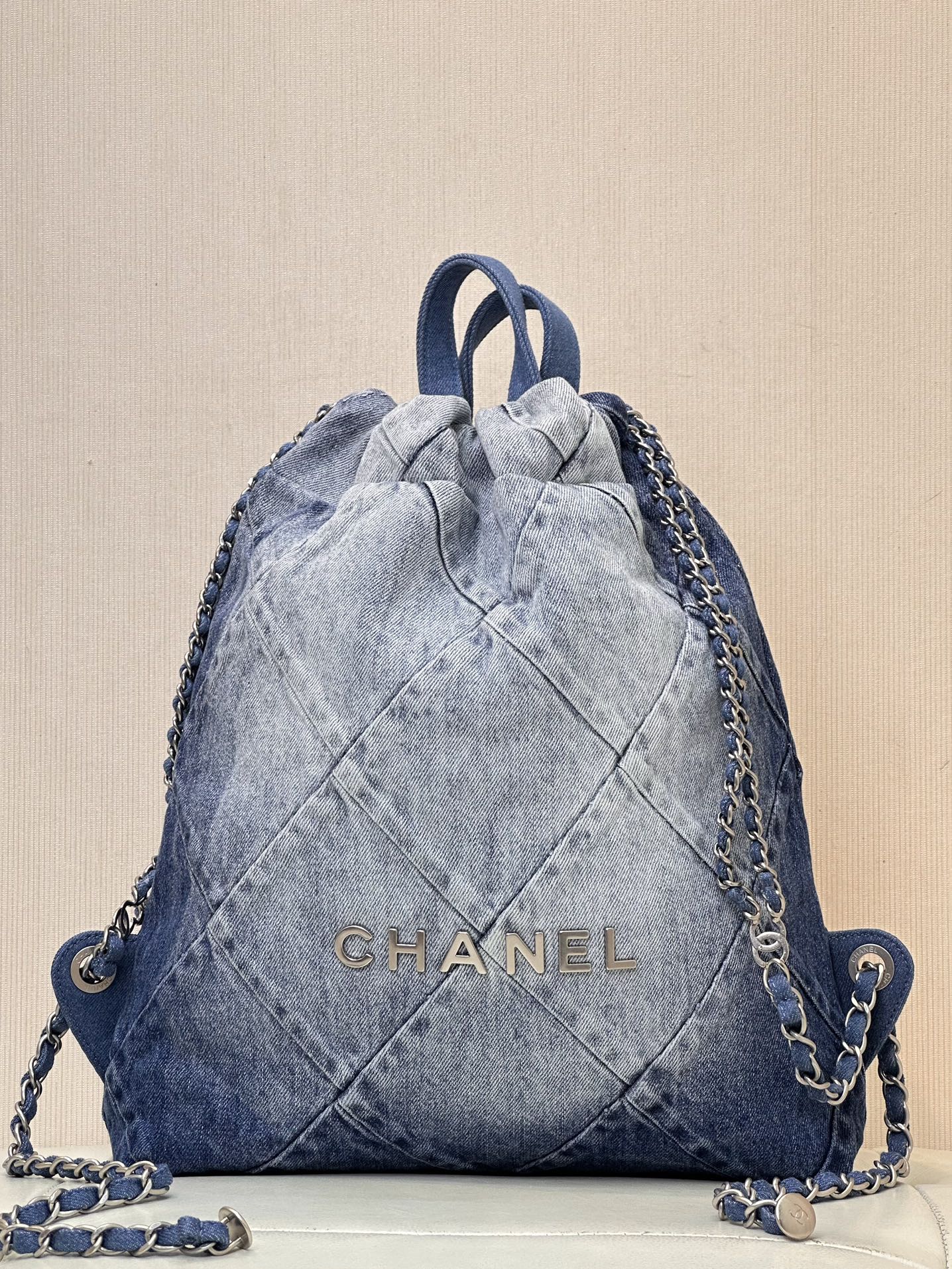 CHANEL Très grande capacité logo vieilli cuir d'origine matelassé sac de l'année sac shopping cuir de vachette importé