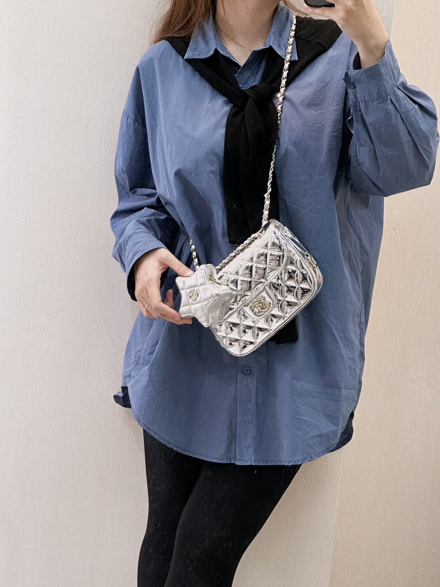 Chanel cow patent leather super upper body picture real shot