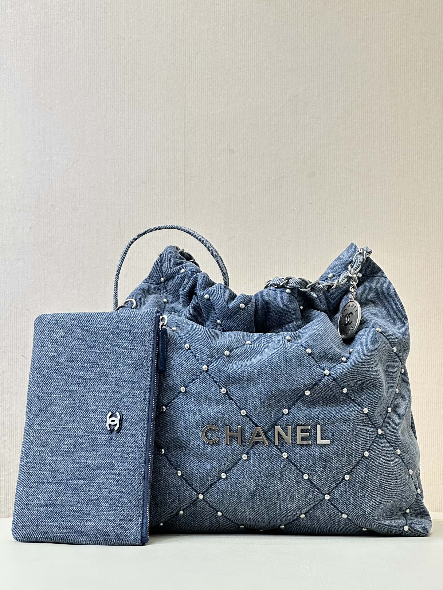 CHANEL Très grande capacité logo vieilli cuir d'origine matelassé sac de l'année sac shopping cuir de vachette importé