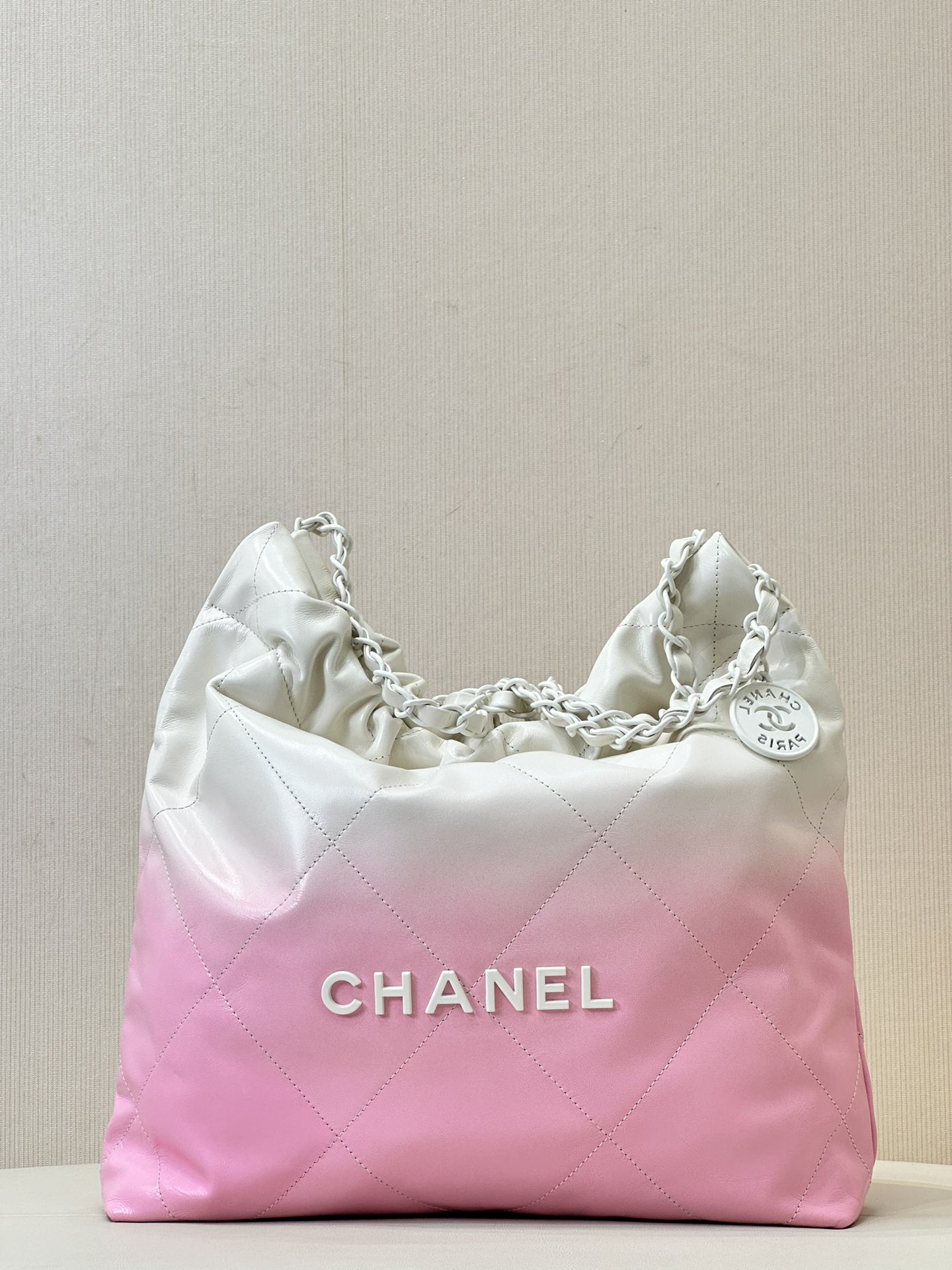 CHANEL Très grande capacité logo vieilli cuir d'origine matelassé sac de l'année sac shopping cuir de vachette importé