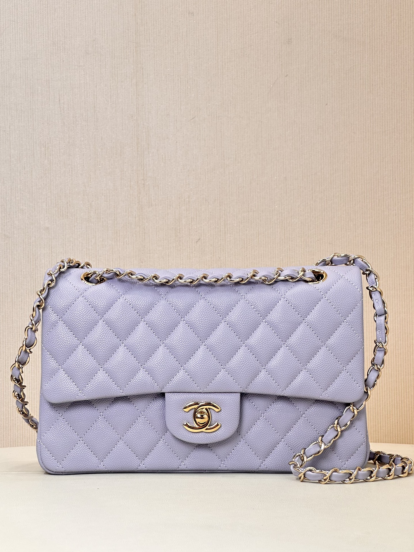 CHANEL CF Classic Flap 클래식 다이아몬드 퀼팅 골드 버클/실버 버클 체인 숄더 스트랩 가죽 체인 캐비어 소가죽 소재 순강 하드웨어 크로스백 클래식 모델