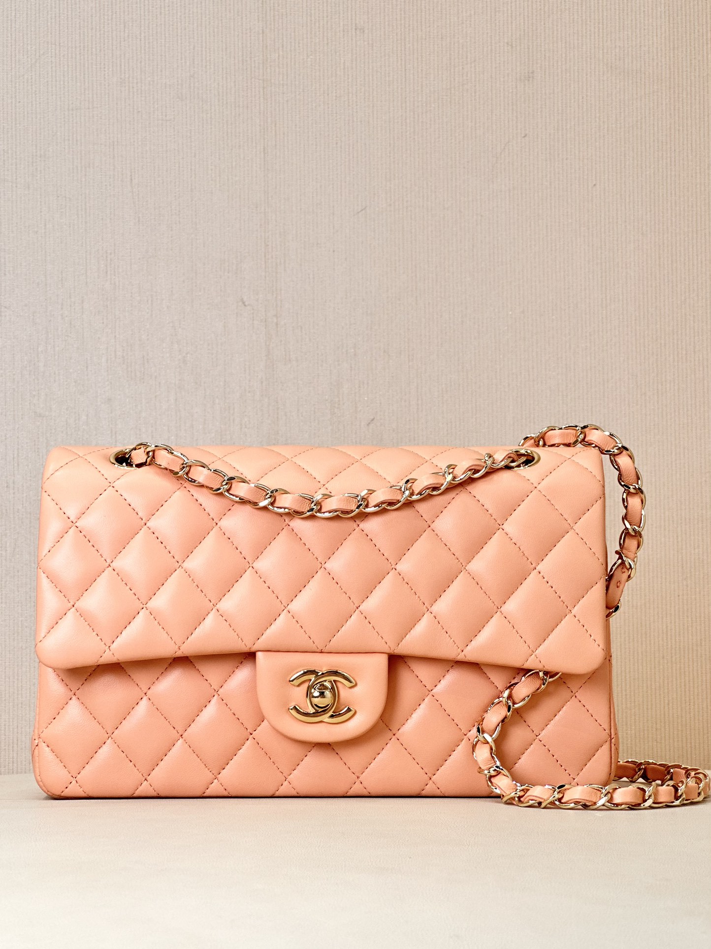 CHANEL CF Classic Flap 클래식 퀼팅 골드 버클/실버 버클 체인 숄더 스트랩 가죽 체인 그레인 카프스킨 소재 순강 하드웨어 크로스백 클래식 모델