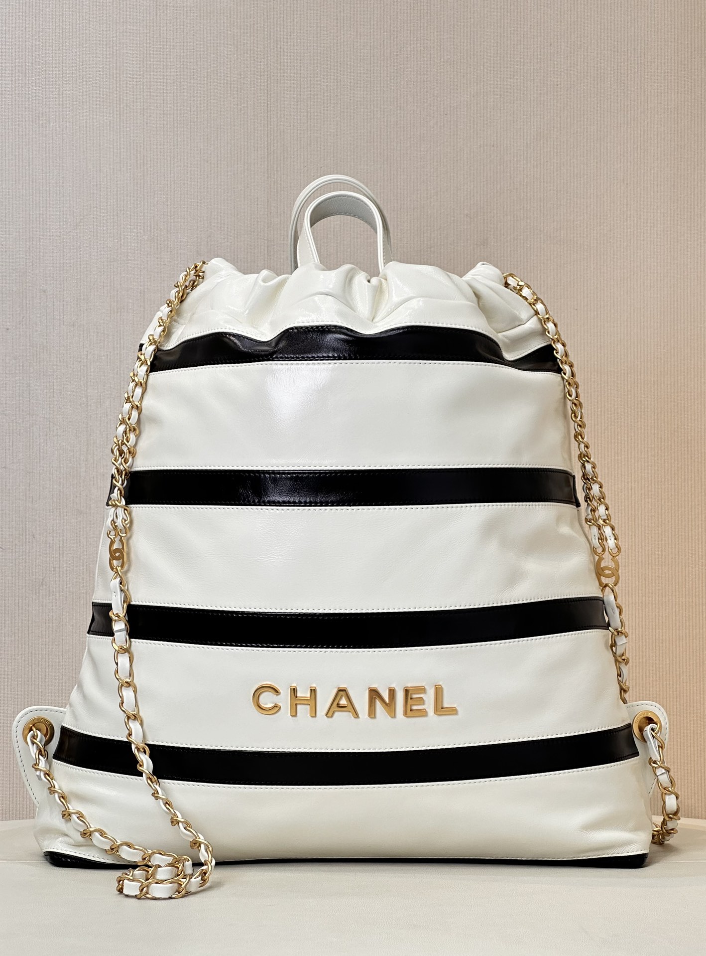 CHANEL Très grande capacité logo vieilli cuir d'origine matelassé sac de l'année sac shopping cuir de vachette importé