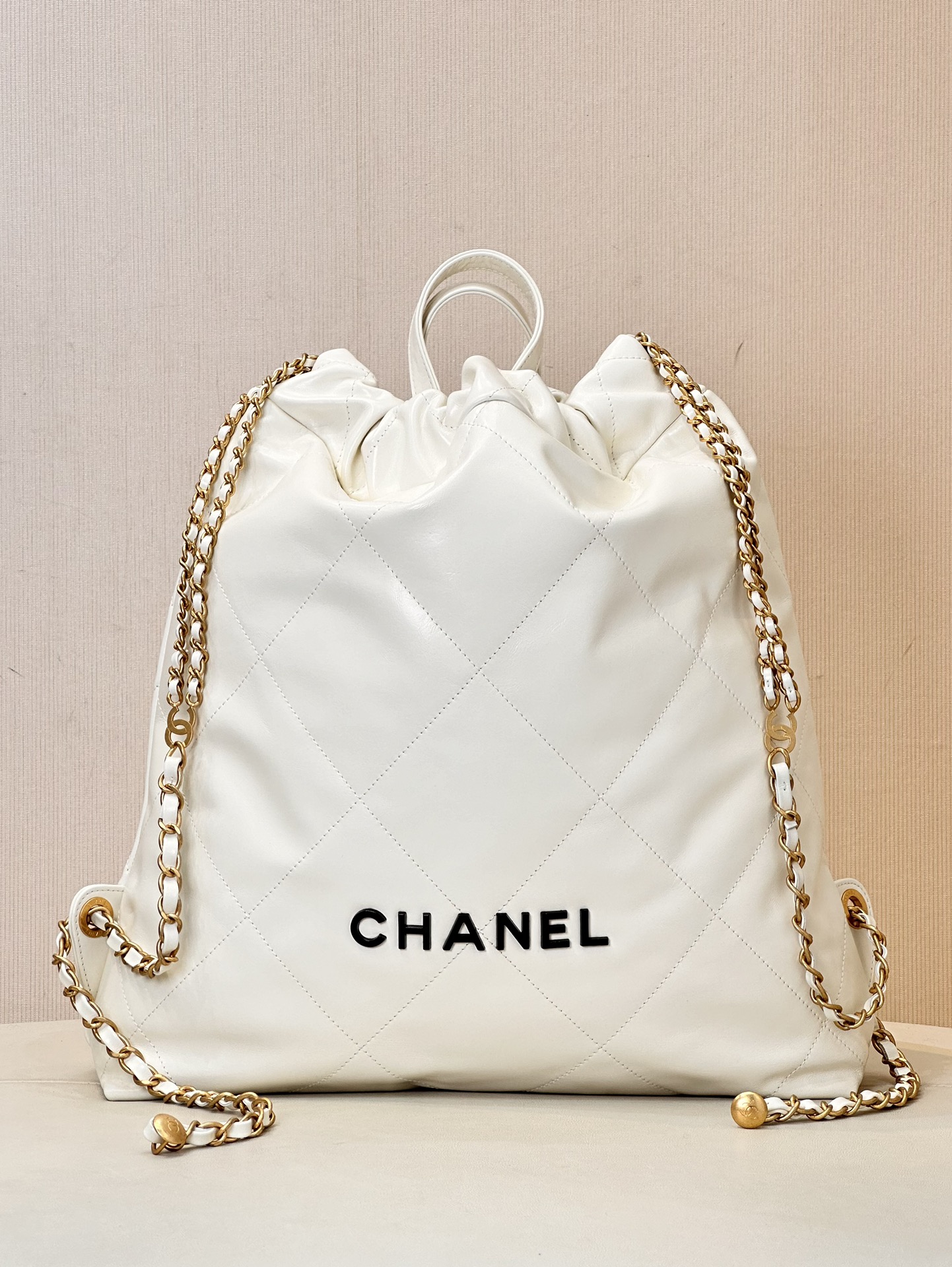 CHANEL Très grande capacité logo vieilli cuir d'origine matelassé sac de l'année sac shopping cuir de vachette importé