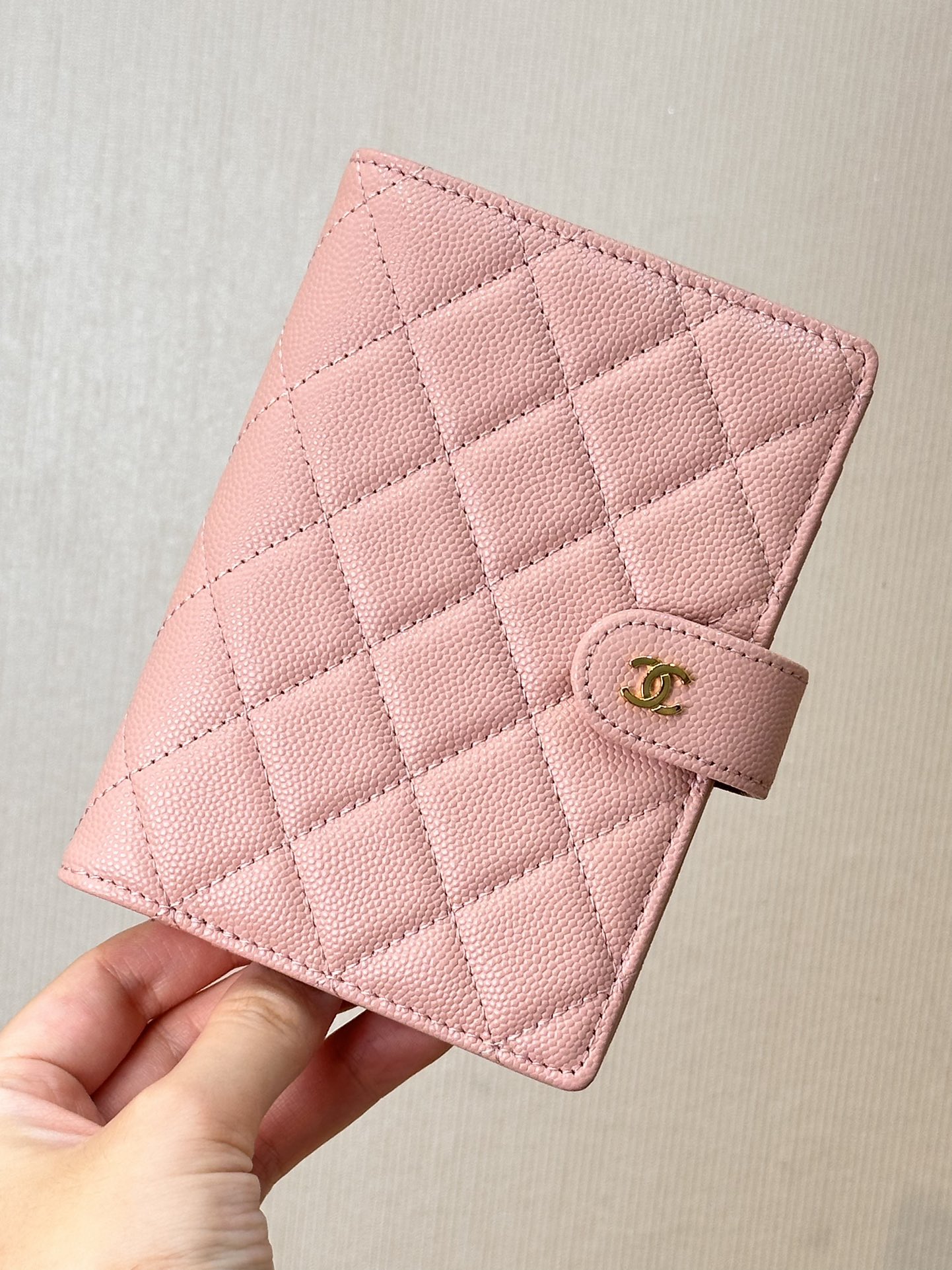 CHANEL timeless classic small fragrance passport holder ZG latest style diamond quilted design card slot design