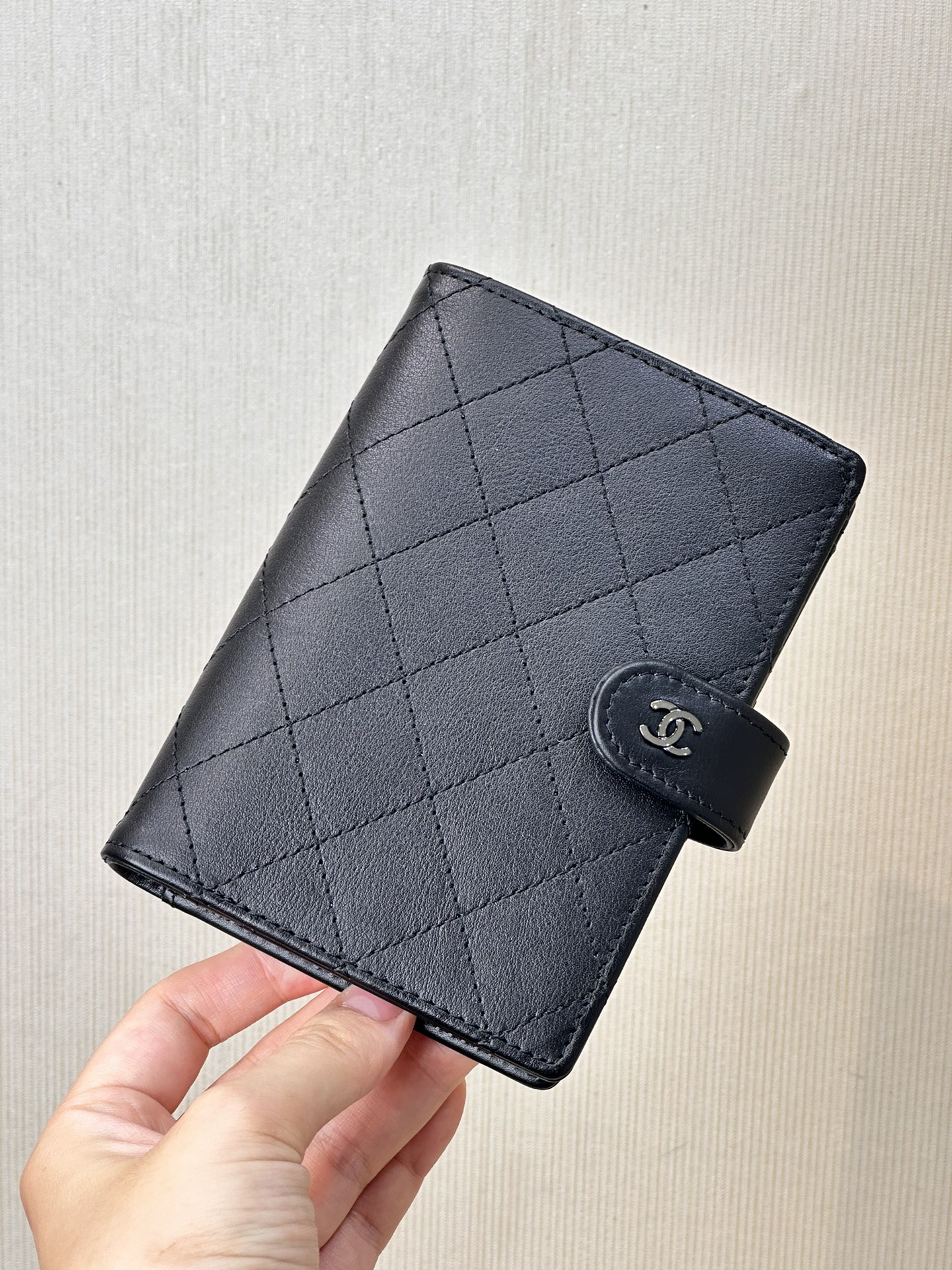 CHANEL timeless classic small fragrance passport holder ZG latest style diamond quilted design card slot design