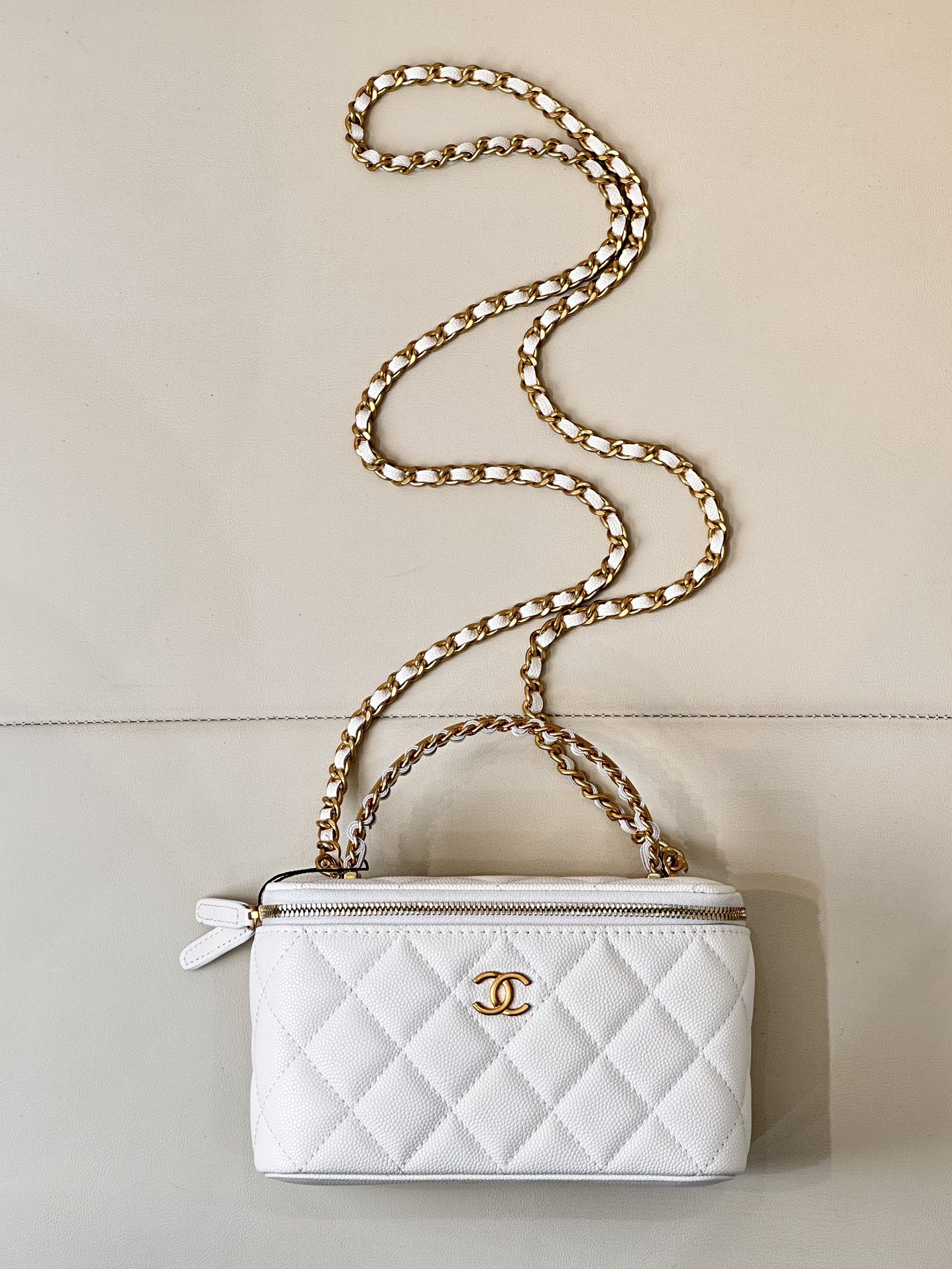 CHANEL 24A Printemps-Été Sac boîte long à anse avec chaîne en cuir, cinq couleurs disponibles - Qualité supérieure