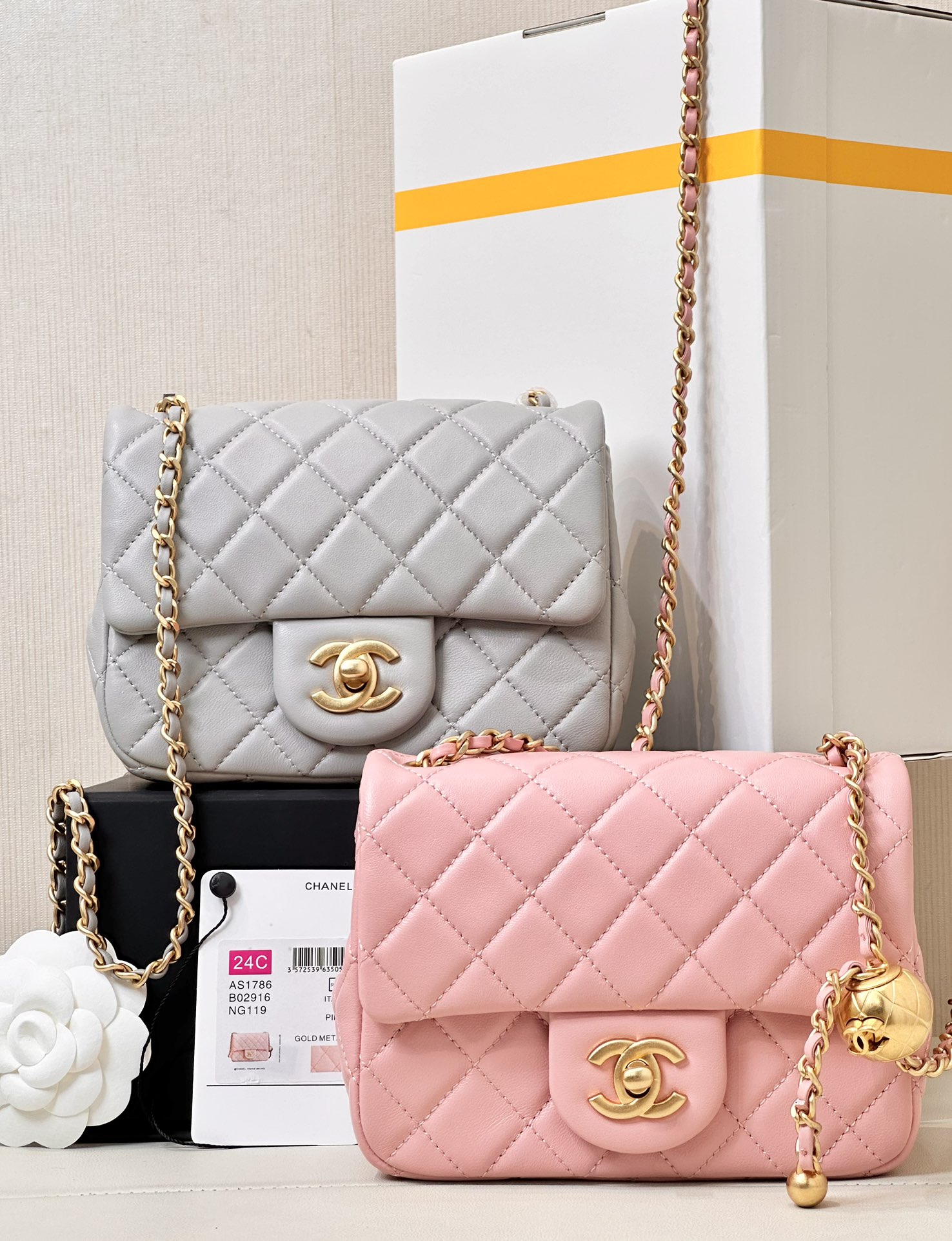 Chanel Sacs À Bandoulière & À Épaule Meilleure réplique en gros
 Or Peau de mouton La chaîne