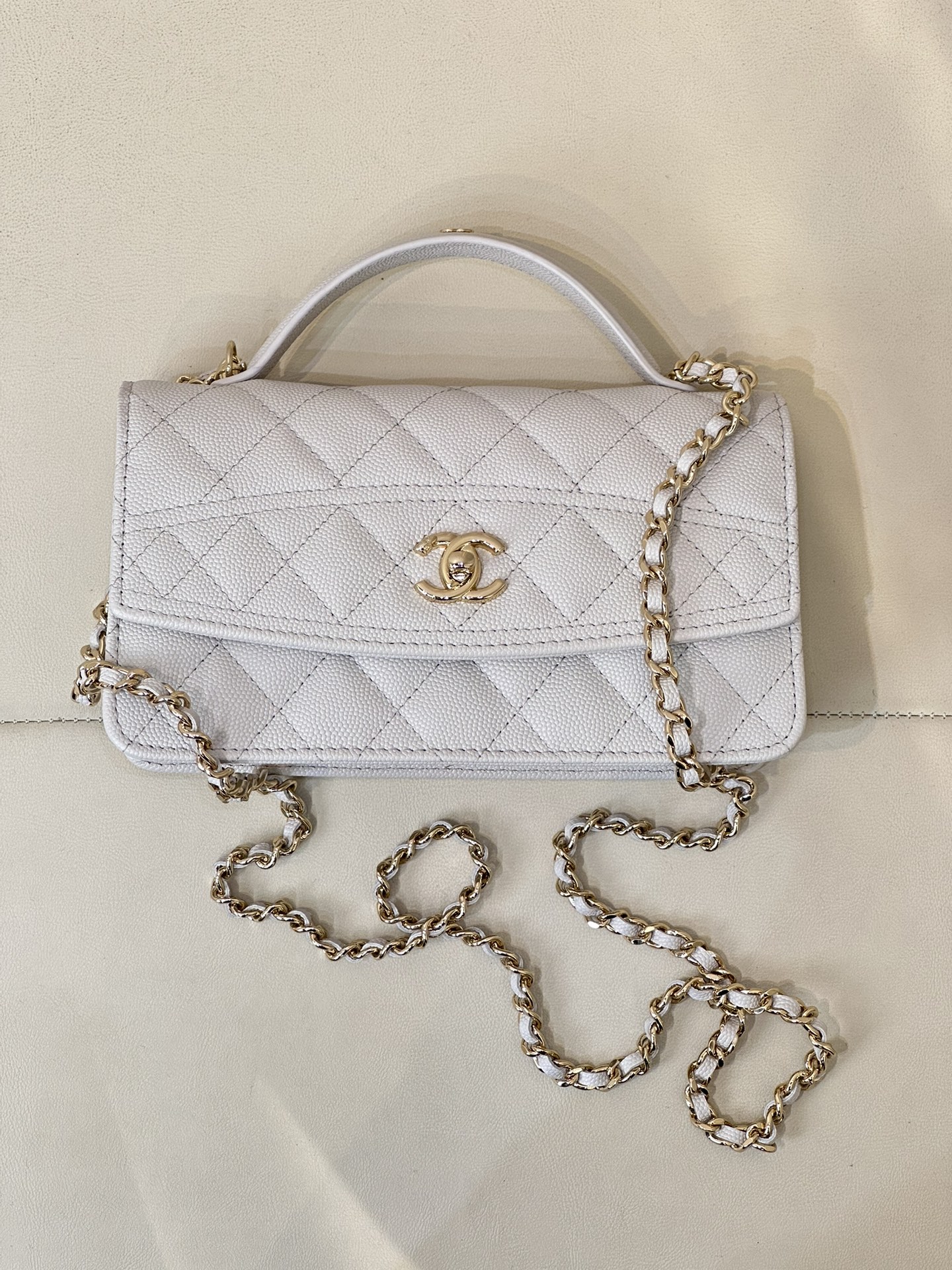 CHANEL 25C wox цепная сумка изогнутый клапан ручка зернистая телячья кожа икра ромбовидная стёжка двойной C логотип винтажный премиальный изысканный элегантный универсальный подиумная модель старый канал - высшее качество
