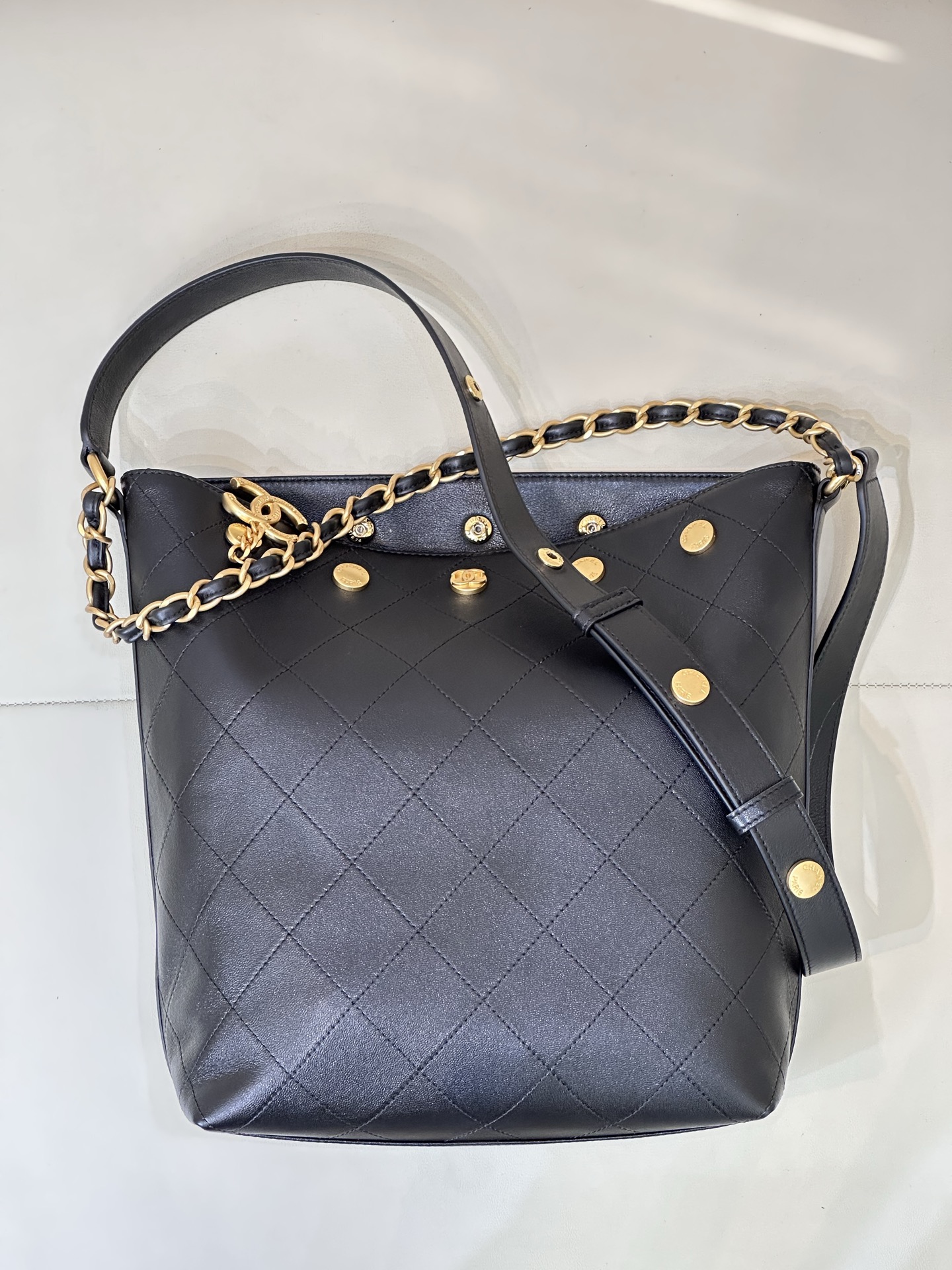 CHANEL シャネル 25P コイン ペンダント hobo バケットバッグ カジュアルで気まま ワンショルダー斜めがけ-トップ品質