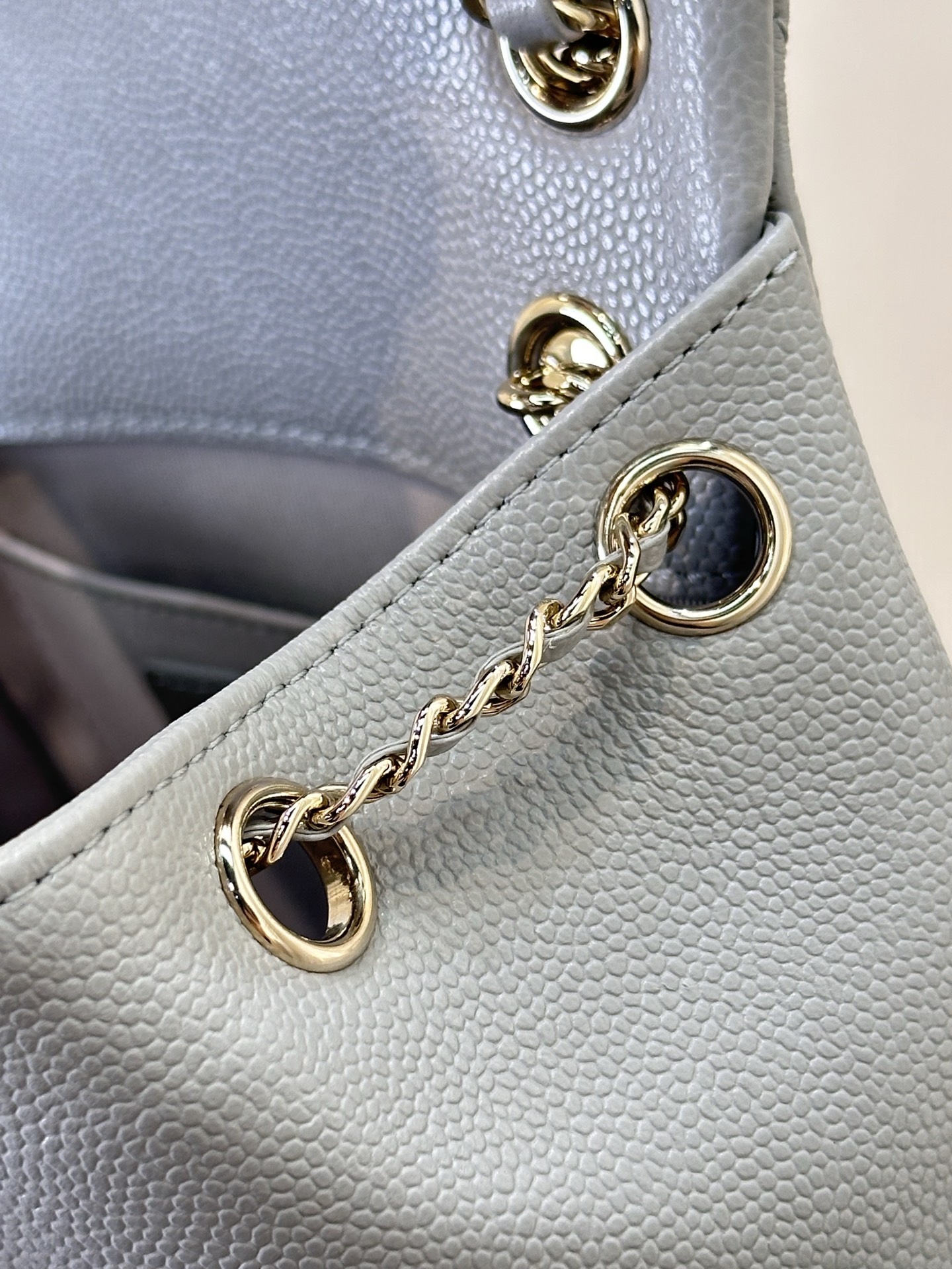Chanel Mini Backpack Grey Leather with Chain Detail, Daily Commute Essential 7 i1744873188358 4153 0 1