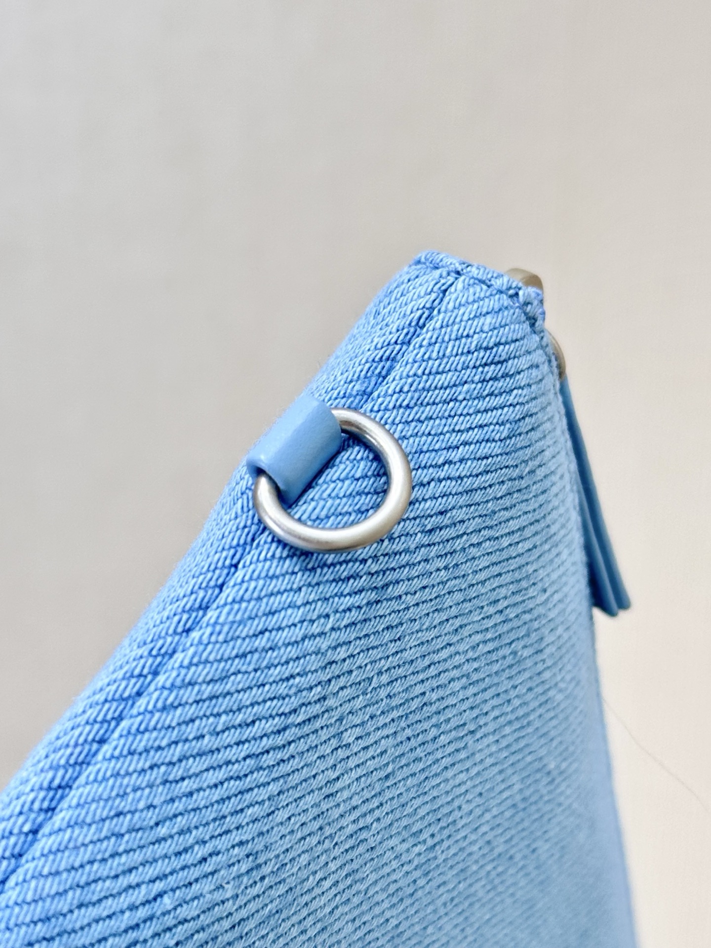 Chanel Denim Pouch with Zipper and Card Slots - Light Blue 5 i1745057393518 619 0 3