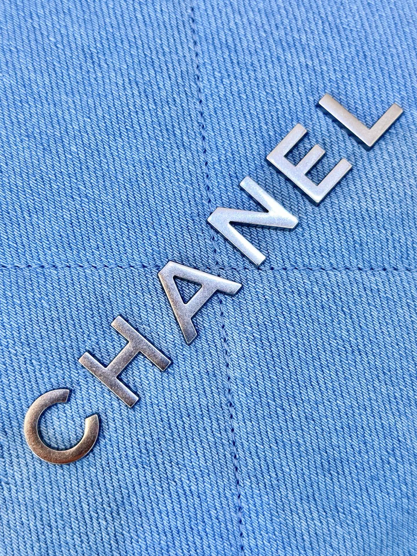 Chanel Women's Denim Jacket with Vintage Hardware and Clear Letter Edges 4 i1745057453542 793 0 3