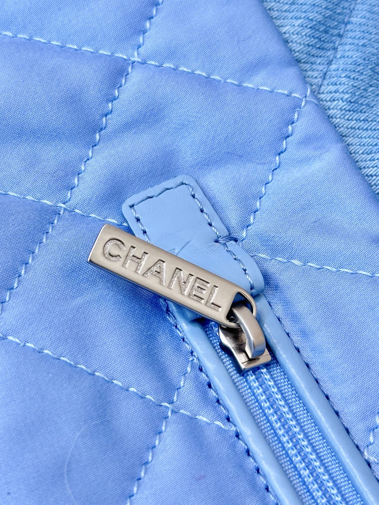 Chanel Blue Denim & Quilted Flap Bag with Chain, Removable Pouch 7 i1745057497269 9953 0 5