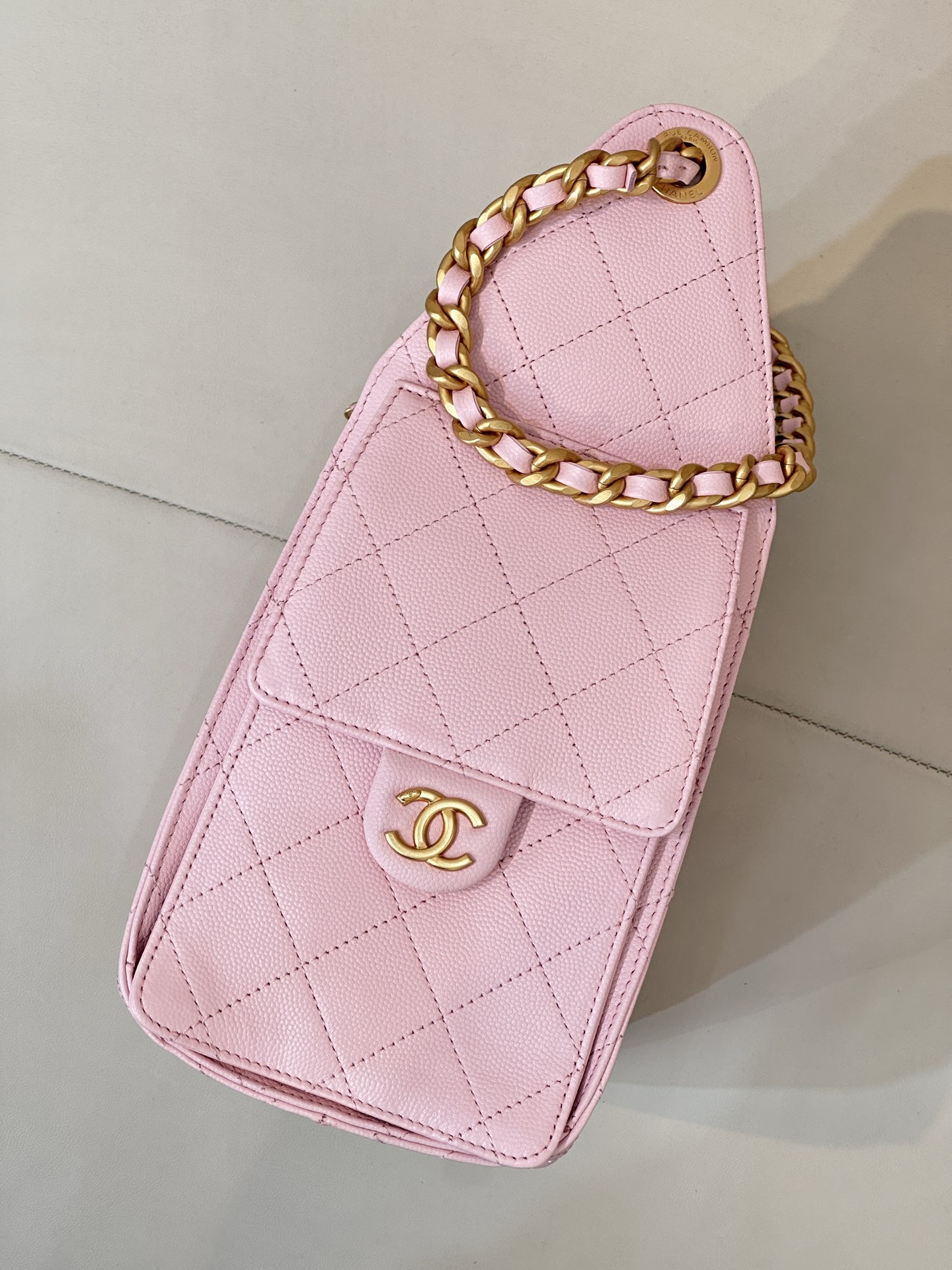 Chanel Pink Quilted Leather Hobo Bag with Gold-Tone Hardware 8 i1745231121326 1148 0 7