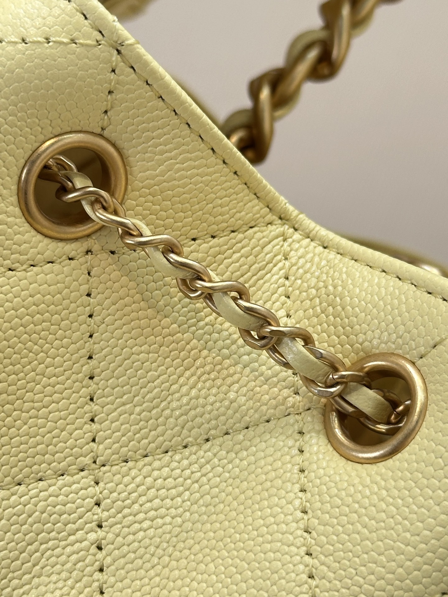 Chanel 25 Small Hobo Bag Yellow Leather with Gold Chain 4 i1745231329445 9011 0 3