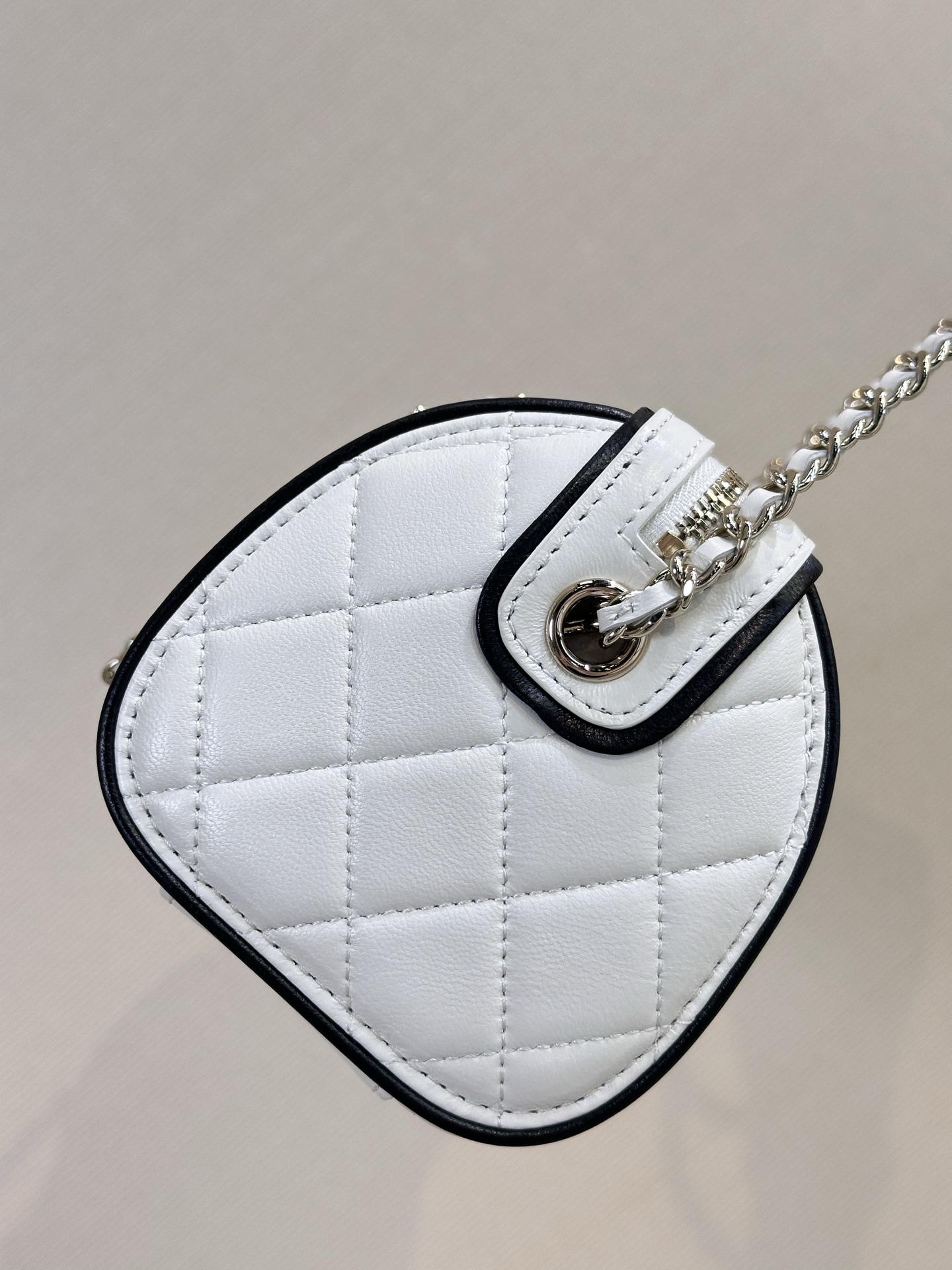Chanel White Quilted Leather Bowling Bag with Chain Strap 4 i1745231347379 5504 0 2