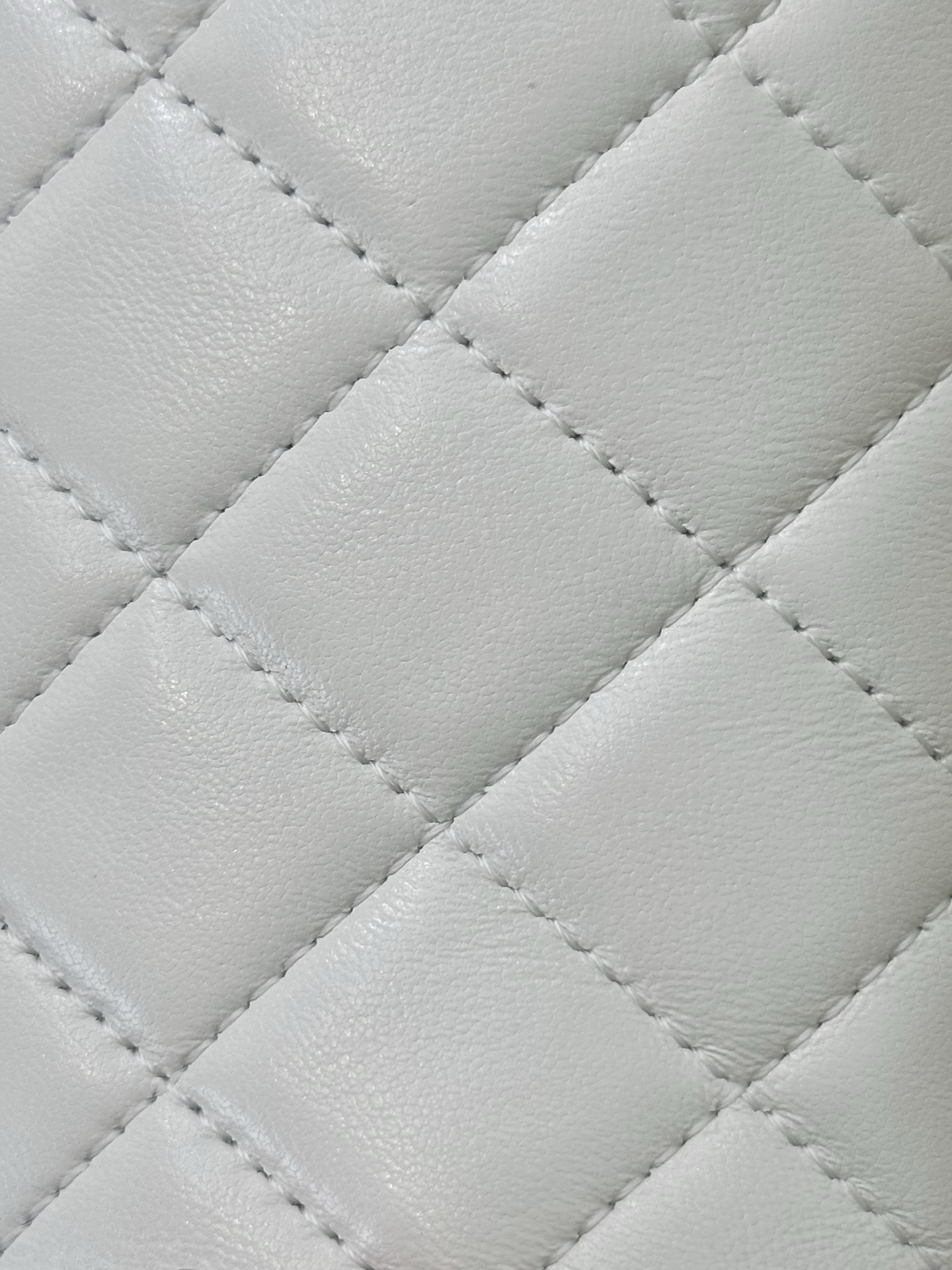 Chanel White Lambskin Quilted Bowling Bag with Silver Chain Strap 9 i1745231361575 2056 0 7