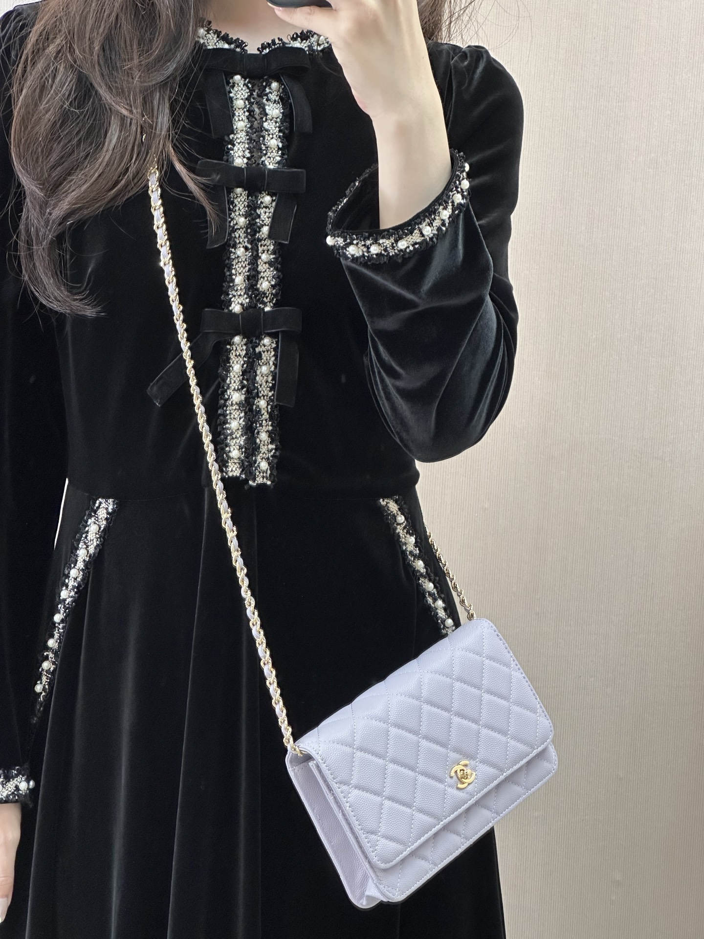 NO:673206,4241 taro purple upper body, chanel wallet, chanel, wallets198609094241 香芋紫上身,chanel钱包,chanel,wallets,欧美剧