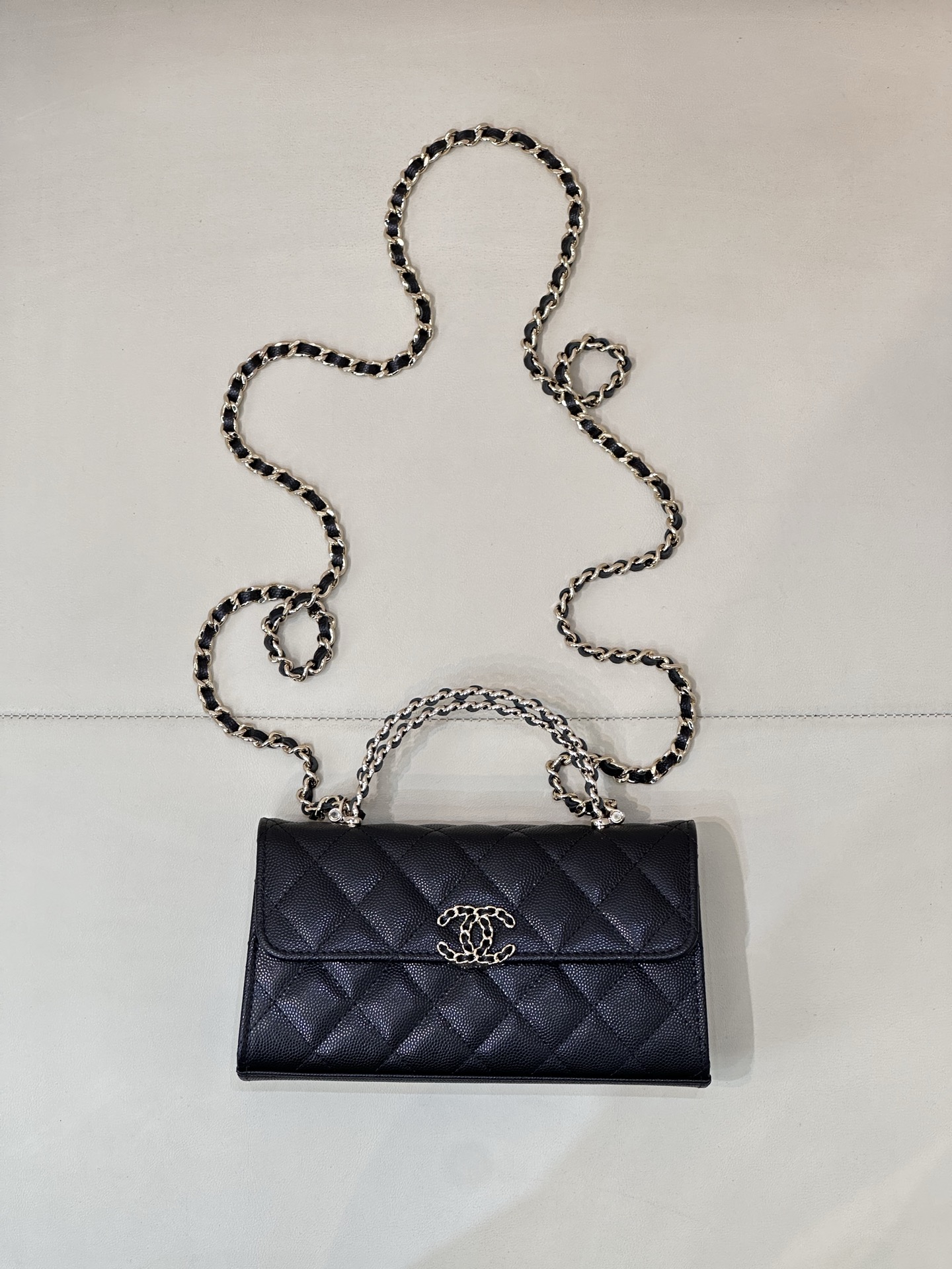 CHANEL シャネル ミニKelly クロスハンドル カブストーン牛革 キルティングチェーン シャンパン金具ロゴ 隠しモデル 人気モデル 旧ルート-トップ品質