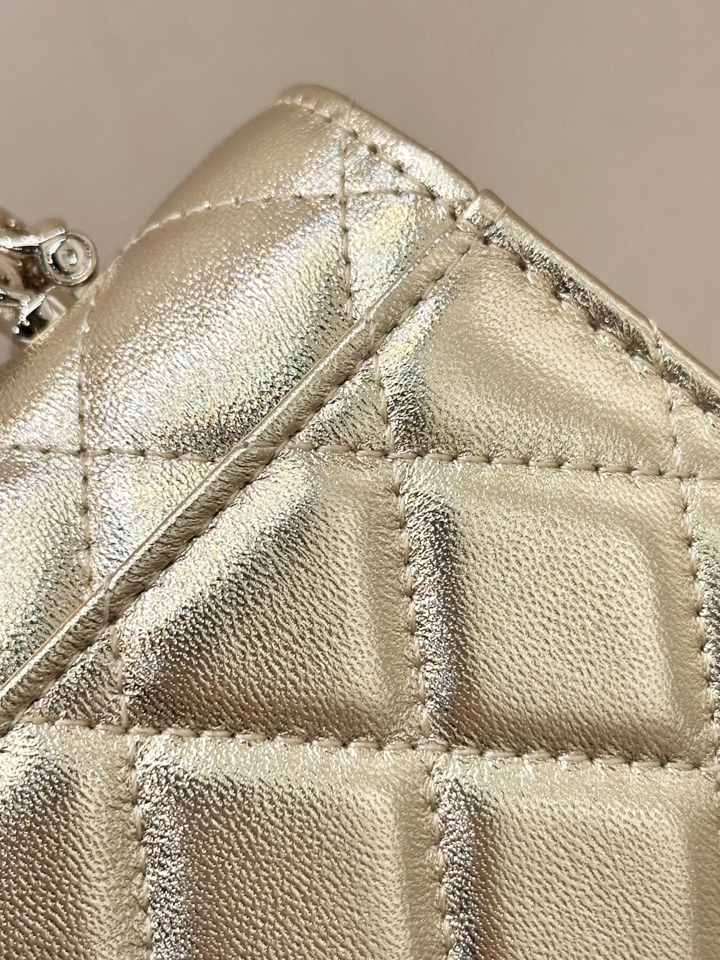 Elegant Metallic Lambskin Quilted Flap Bag with Chain Strap and CC Clasp 7 i1749897192868 499 0 6