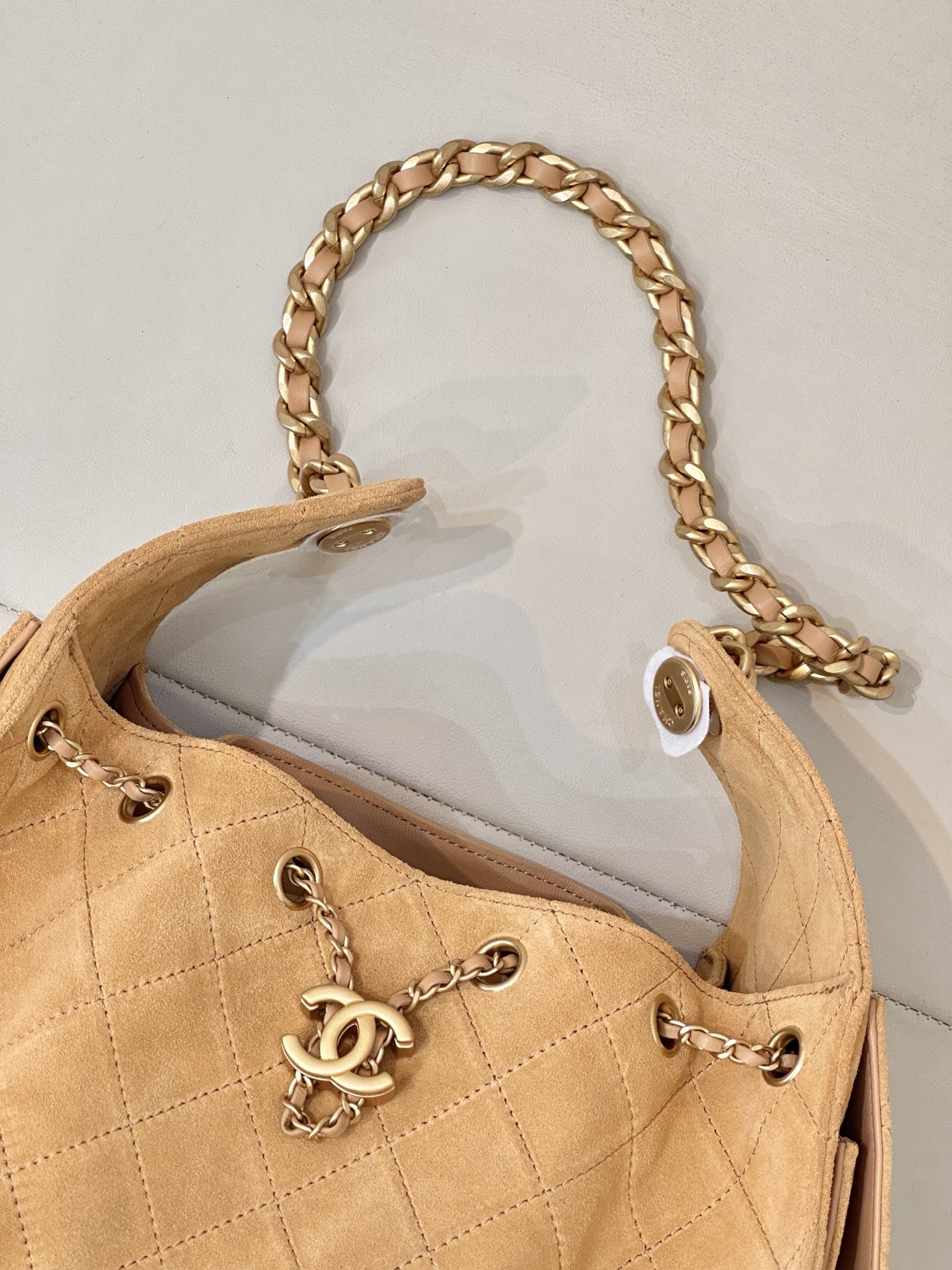 Chanel 25C Early Spring Multi-Pocket Hobo Bag - Brown Suede, Retro Gold Hardware 6 i1750154130883 7456 0 4