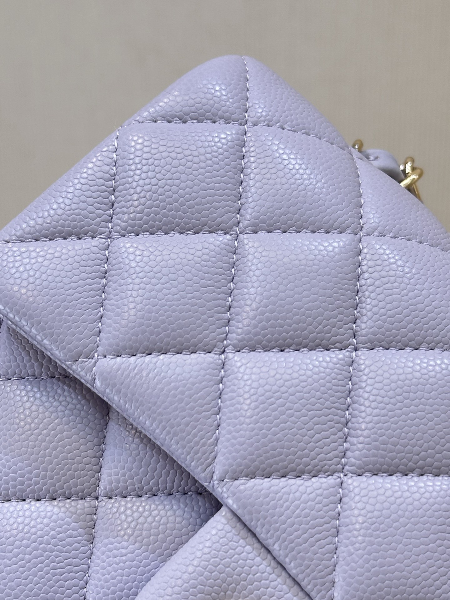 Elegant Chanel Classic Flap Bag in Lavender Caviar Leather with Gold Hardware 3 i1758191045221 3713 0 1